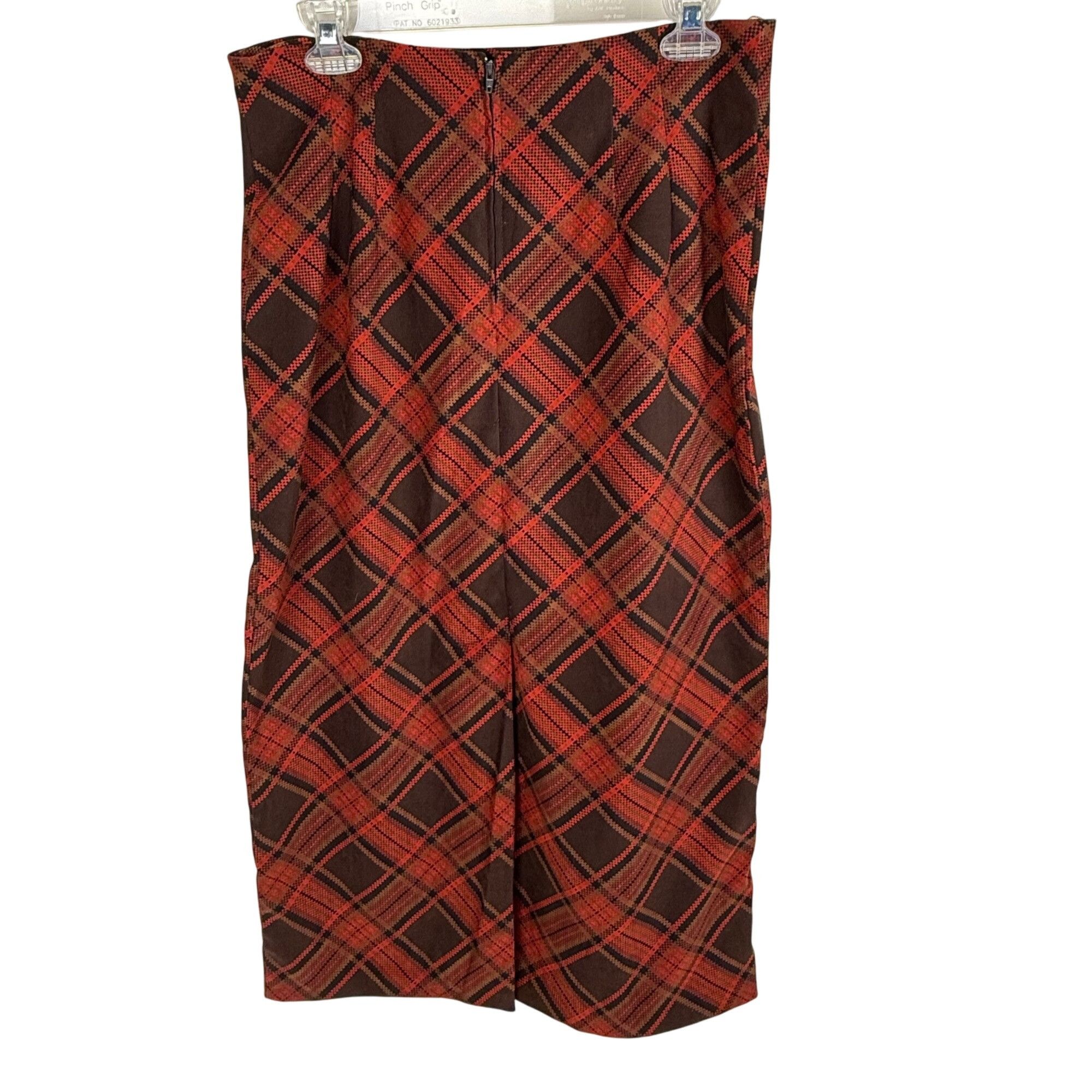 Other Briggs New York Women's Tartan Plaid A-Line Maxi Skirt Size Size 34" / US 12 / IT 48 - 4 Thumbnail