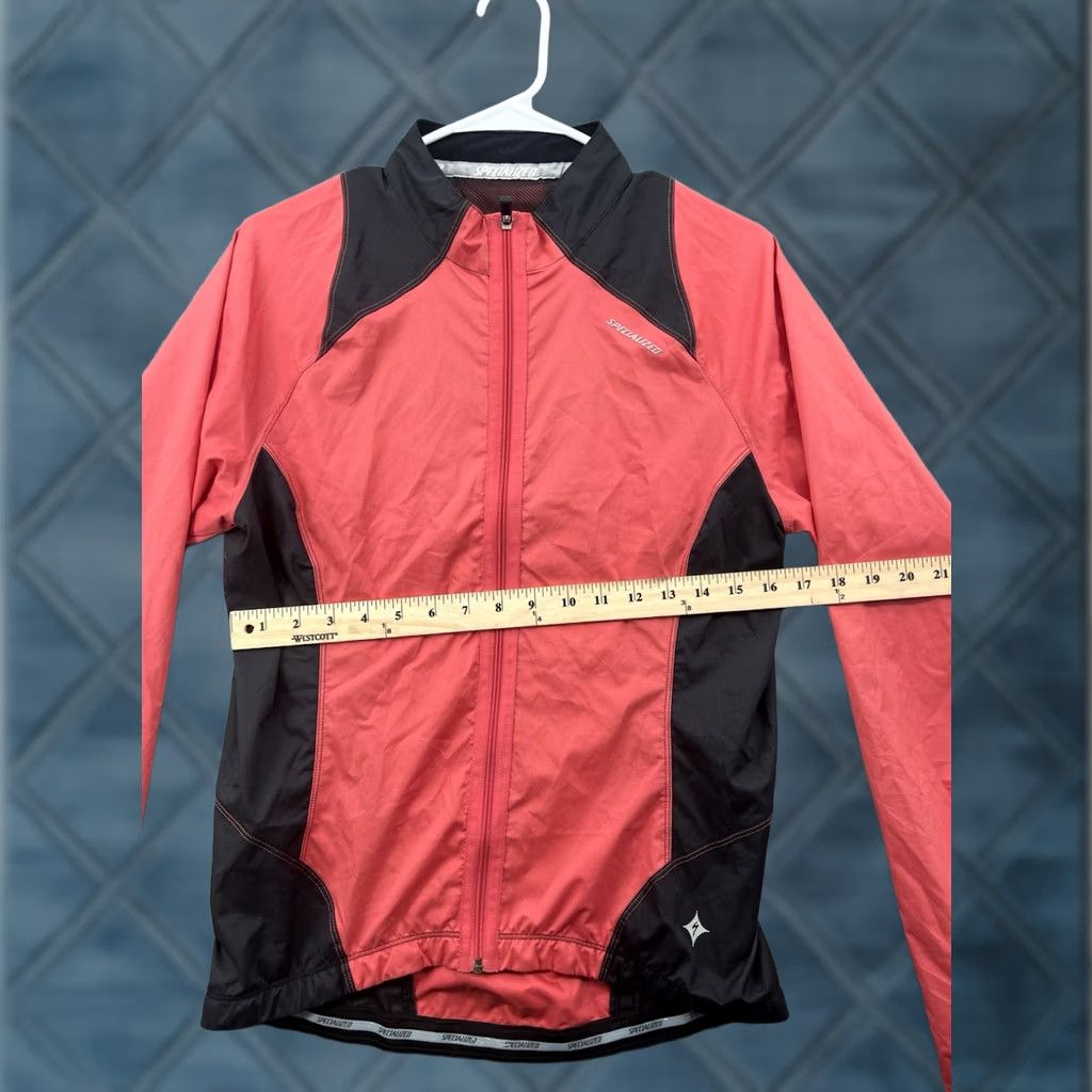 Brandblack Specialized Cycling Women’s Pink and Black Full Zip Wind Jacket Jacket Medium Women Pink Black 90s Windbreaker Airing? Size M / US 6-8 / IT 42-44 - 1 Thumbnail