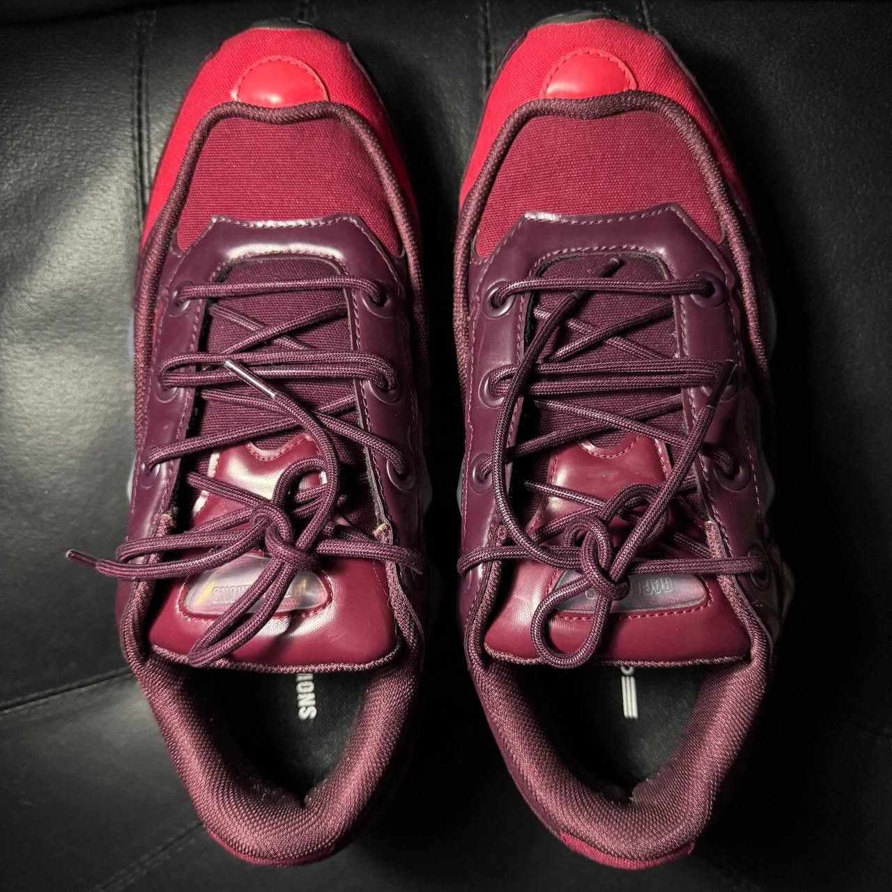 Adidas × Raf Simons 10,5us Adidas Raf Simons ozweego Burgundy Size US 10.5 / EU 43-44 - 7 Thumbnail