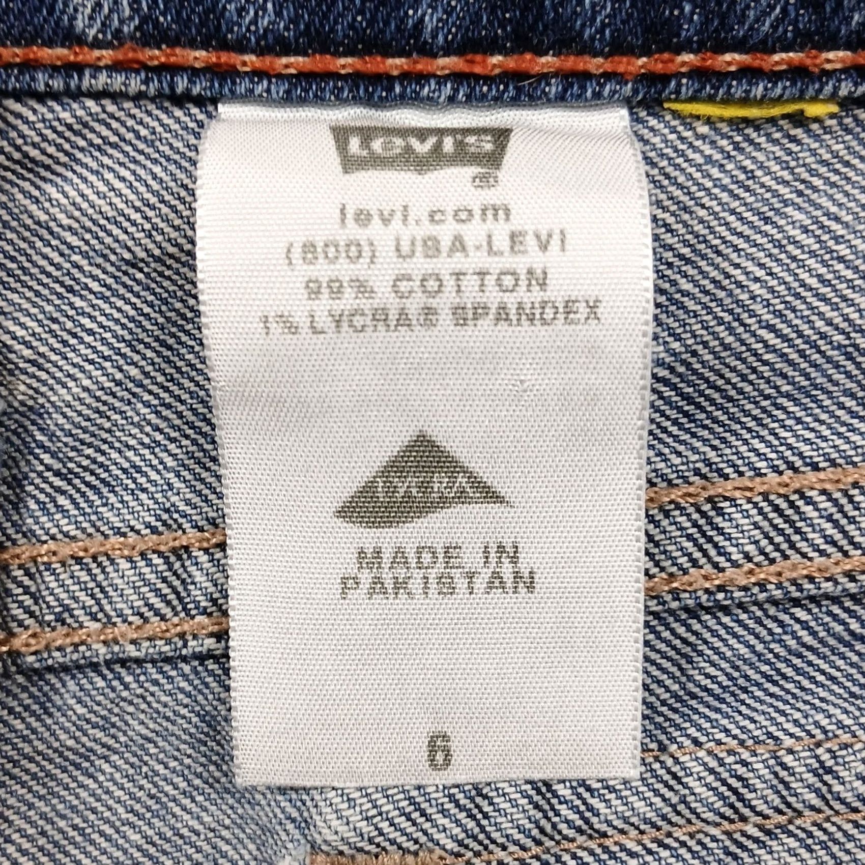 Levi's Levi's 515 Denim Shorts Womens 6 Blue Jean Stretch Cuffed Mid-Rise Bermuda Size 28" / US 6 / IT 42 - 6 Thumbnail