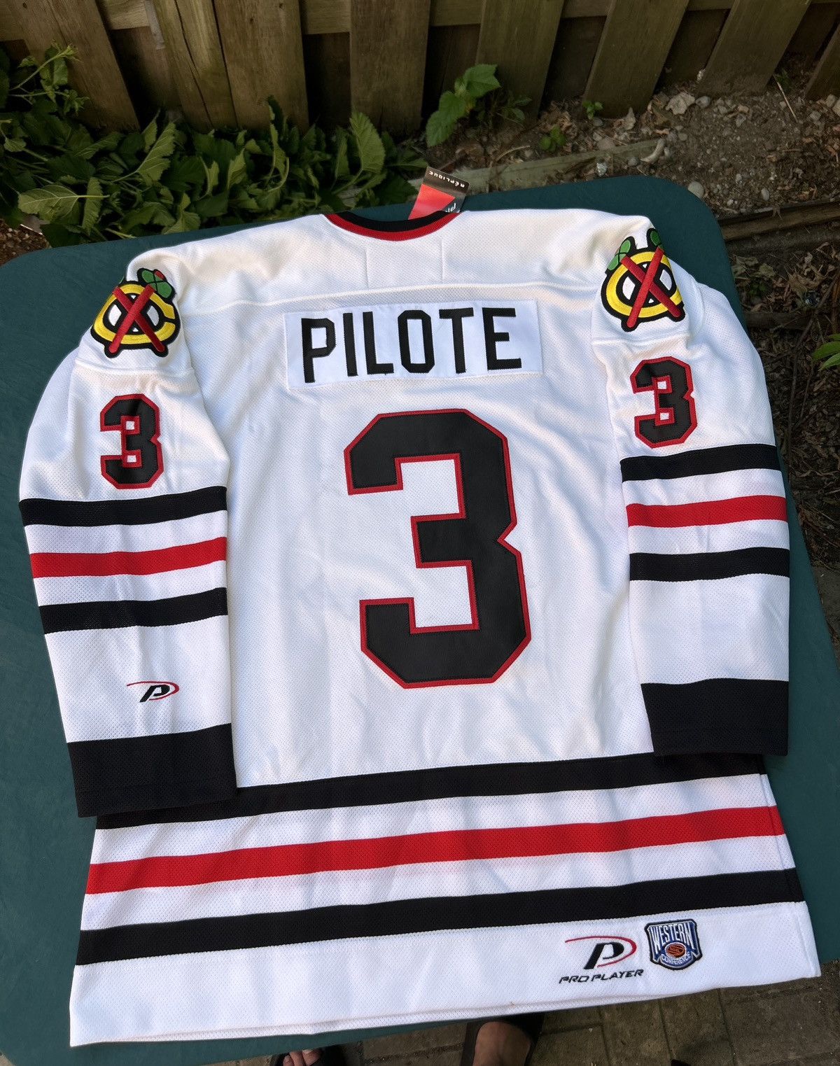 Ccm Signed Pierre Pilote Chicago Blackhawks Pro Player NHLJersey Size US XL / EU 56 / 4 - 6 Thumbnail