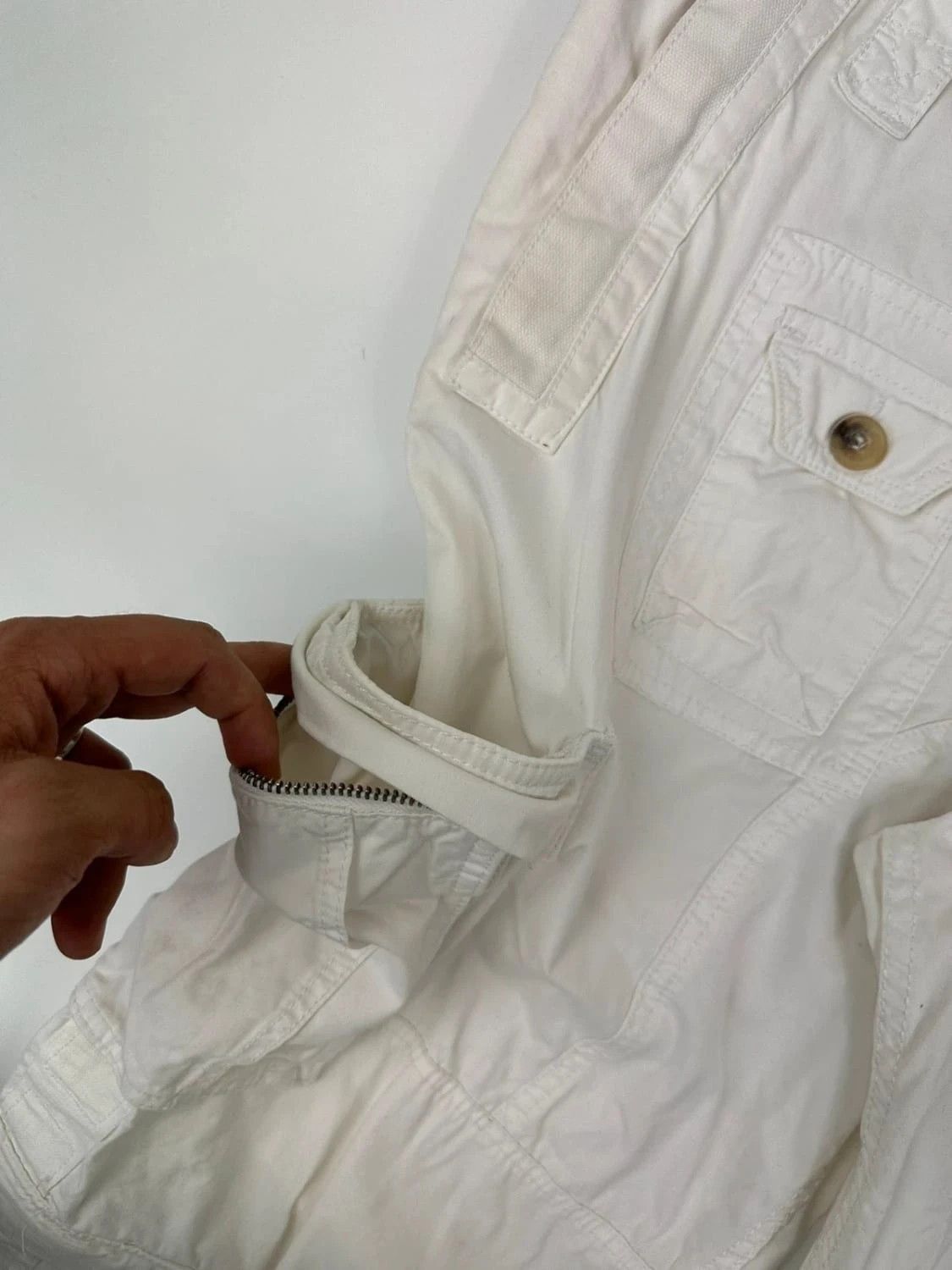 Dolce & Gabbana Dolce Gabbana SS2008 Multi Pockets White Cargo Pants Baggy Size US 40 / EU 56 - 9 Thumbnail