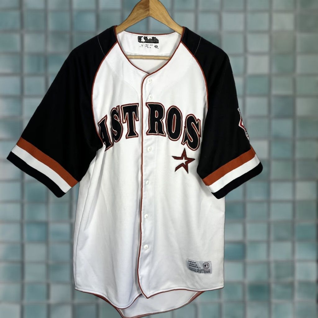 MLB MLB Astros Jersey True Fan National Series White Black Short Sleeve Jersey L Men Regular Size Large Size US L / EU 52-54 / 3 - 1 Thumbnail