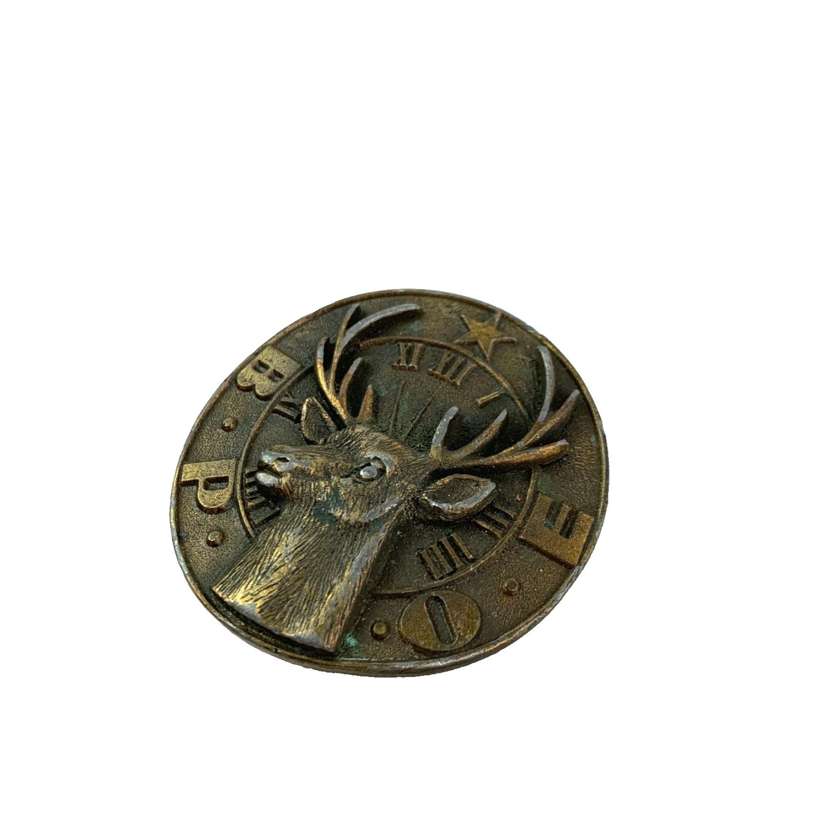 Vintage VINTAGE BPOE Elk's Club 1976 Hand Cast 3D Metal Belt Buckle RMC Mens Western Buckle Metal Size ONE SIZE - 4 Thumbnail
