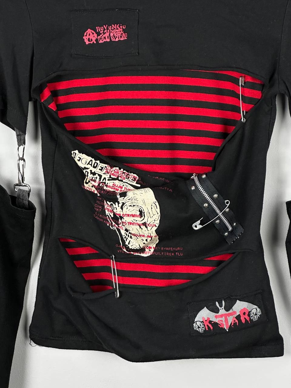 If Six Was Nine Avant Garde Vamp Tribal Grunge Gothic Longsleeve Size S / US 4 / IT 40 - 4 Thumbnail