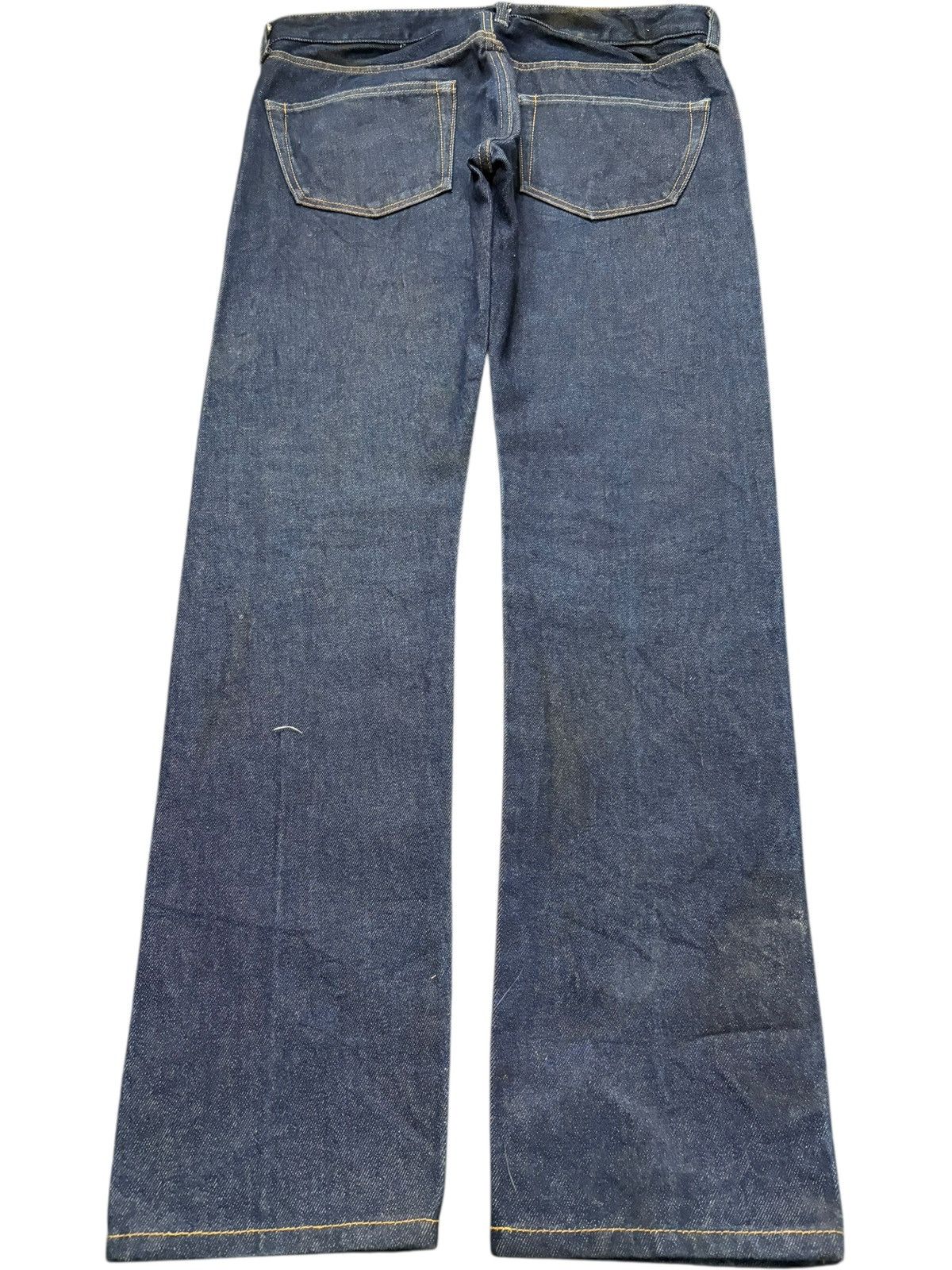Levi's Vintage United Work Raw Denim Tapered Jeans Size US 32 / EU 48 - 2 Thumbnail