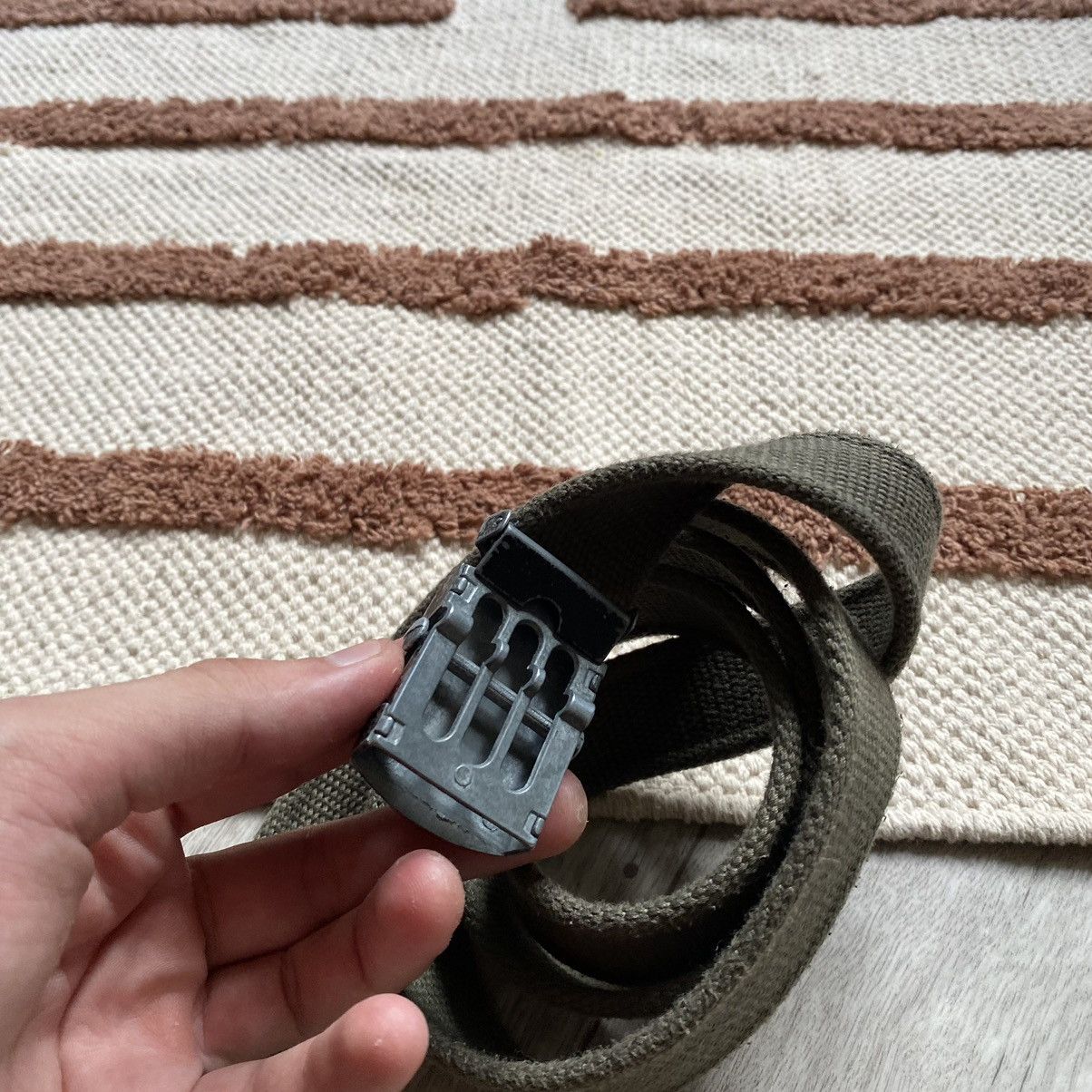 Schott VINTAGE SCHOTT NYC USA MILITARY BELT Size ONE SIZE - 3 Thumbnail