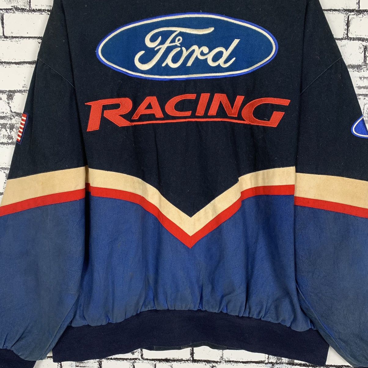 Ford × Jeff Hamilton JH Design Jeff Hamilton Ford Racing Mens Racecar Jacket Size US XL / EU 56 / 4 - 13 Thumbnail