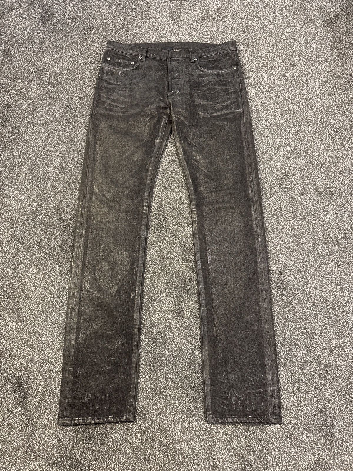 Dior waxed jeans store