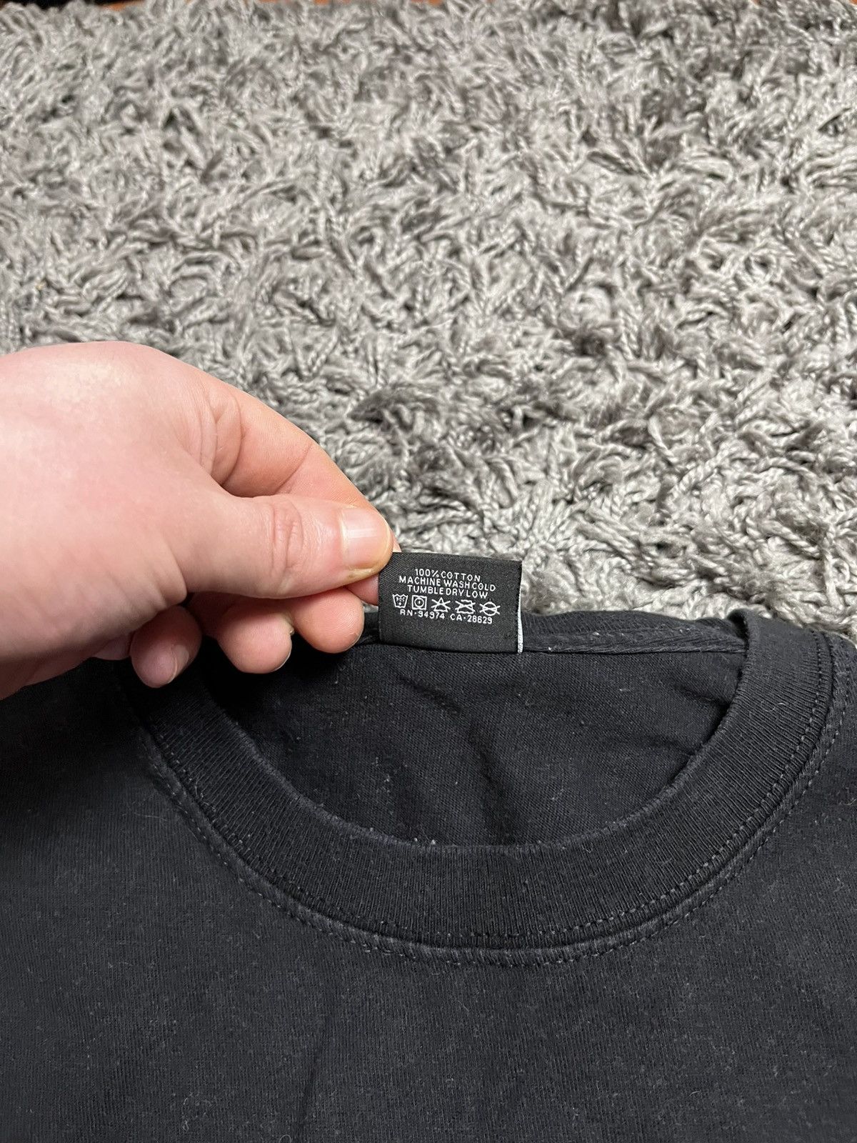 Stussy Stussy World Tour / Basic Tee Oversized - Black/White Size US L / EU 52-54 / 3 - 7 Thumbnail