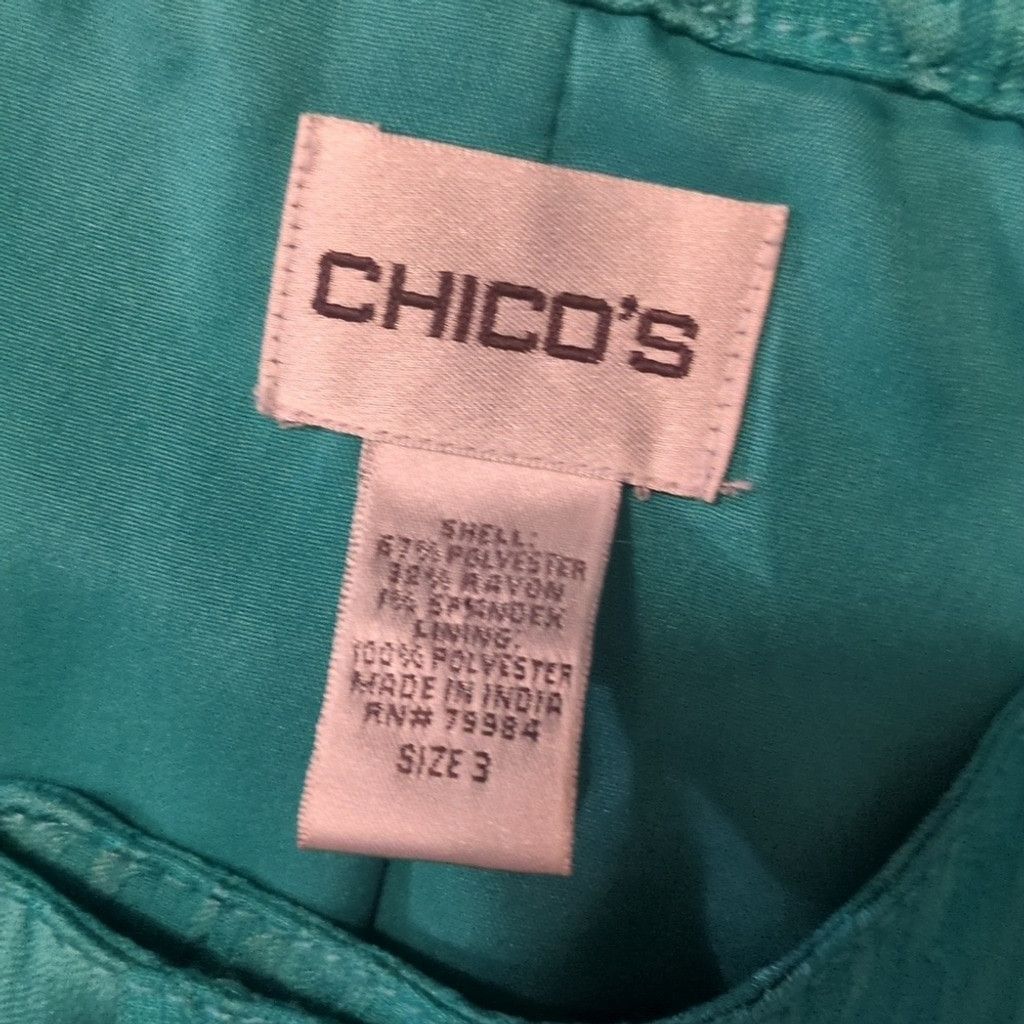 Chicos Chicos aqua blue button down jacket size 3 Size XL / US 12-14 / IT 48-50 - 2 Thumbnail