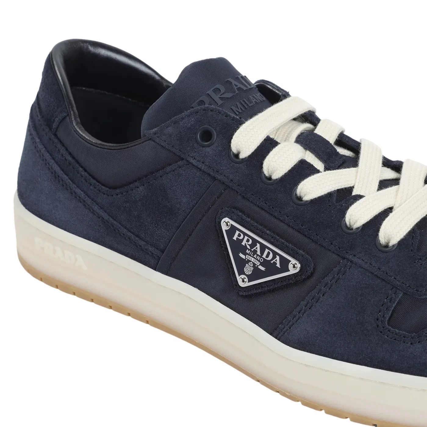 Prada PRADA Downtown $1120 Blue Suede Sneakers New And Authentic Size US 12 / EU 45 - 4 Thumbnail