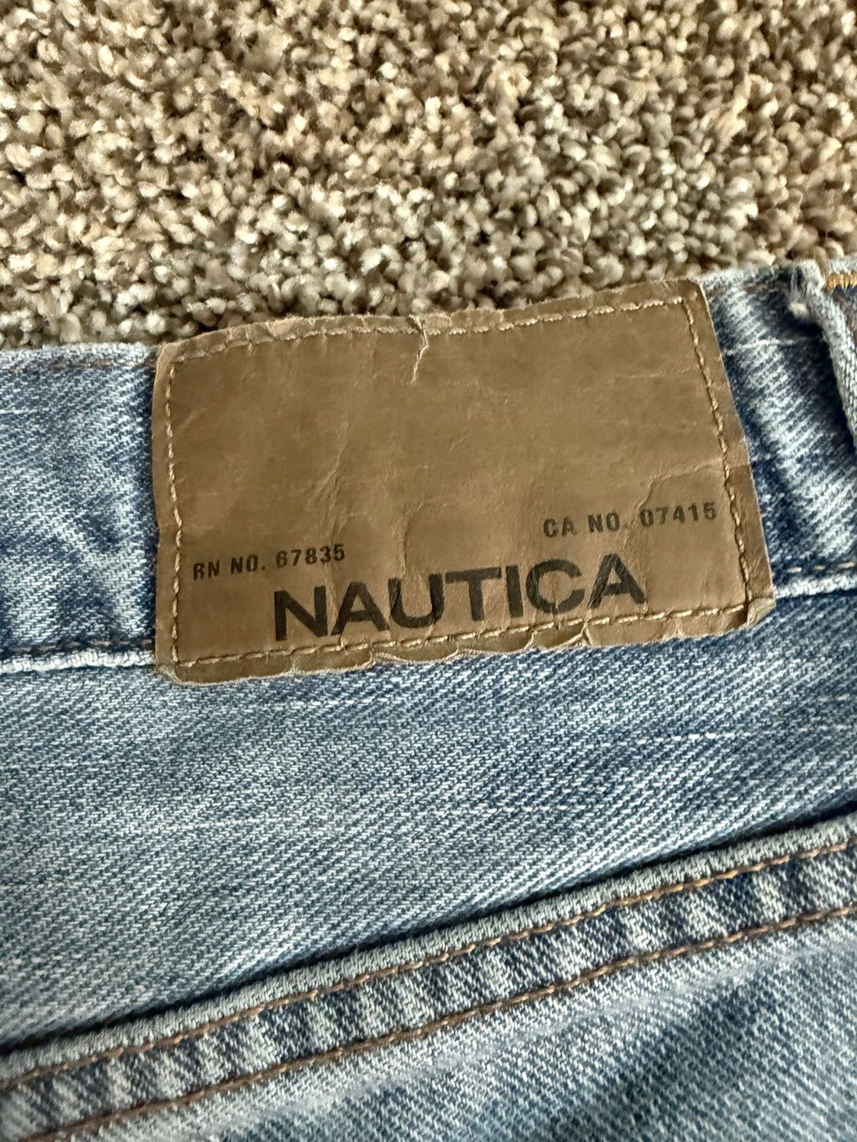Nautica × Vintage Nautica Light Wash Relaxed Fit Denim Jeans Size US 34 / EU 50 - 4 Thumbnail