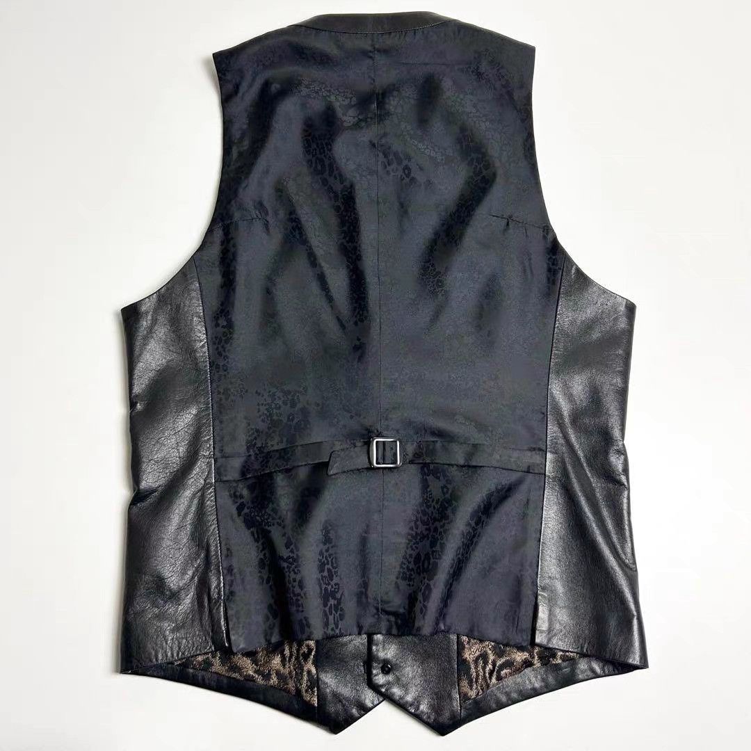 Roen Roen Cow Leather Crystal Skull Vest K11 Size US S / EU 44-46 / 1 - 5 Thumbnail