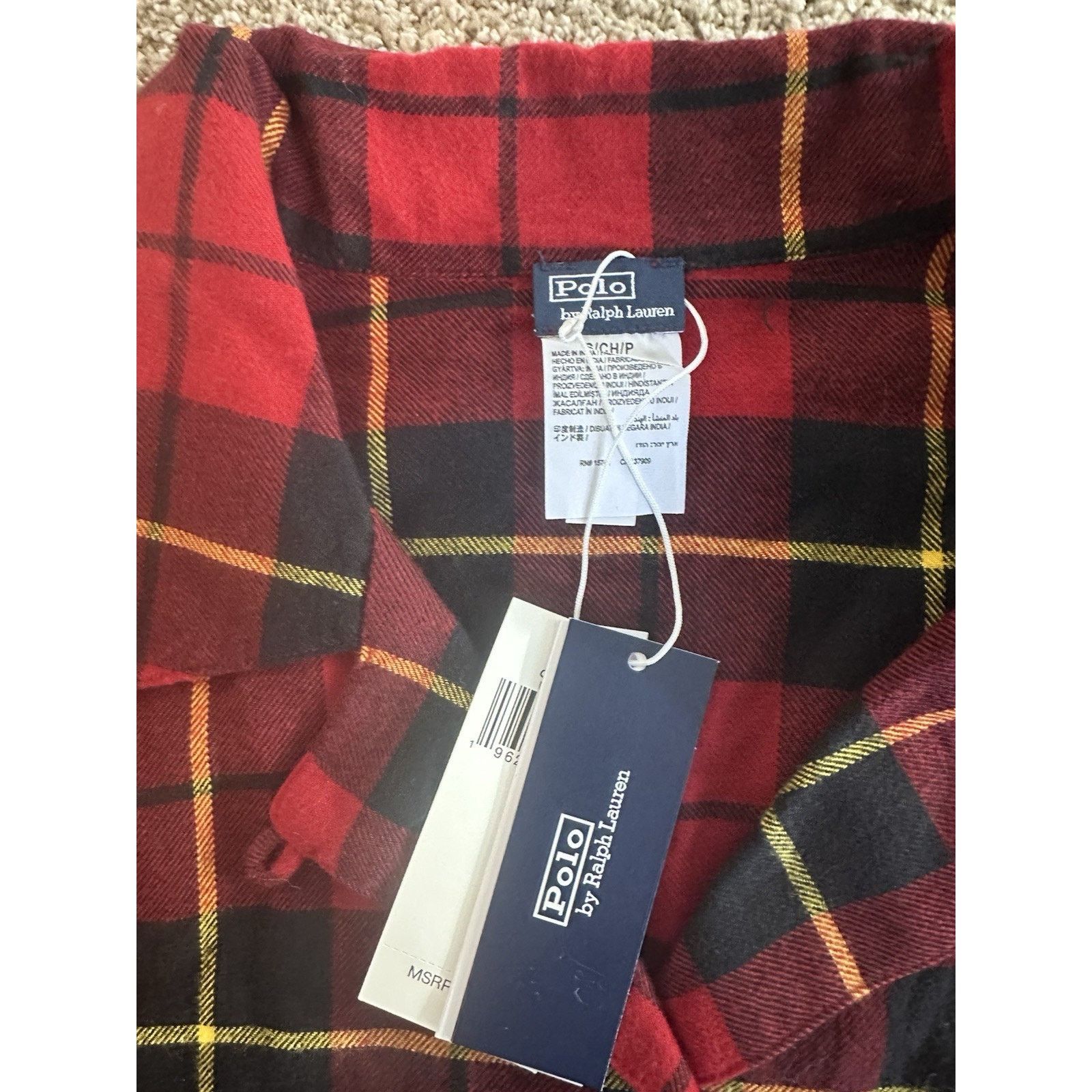 Lauren Ralph Lauren NWT NEW Lauren Ralph Lauren Flannel Plaid Pajama S Size ONE SIZE - 3 Thumbnail