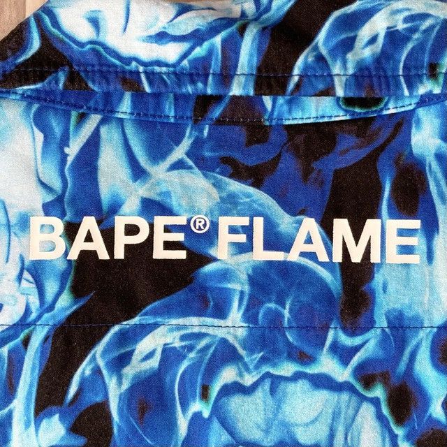 Bape BAPE FLAME Short Sleeve Shirt a bathing ape Fire Size US S / EU 44-46 / 1 - 4 Thumbnail
