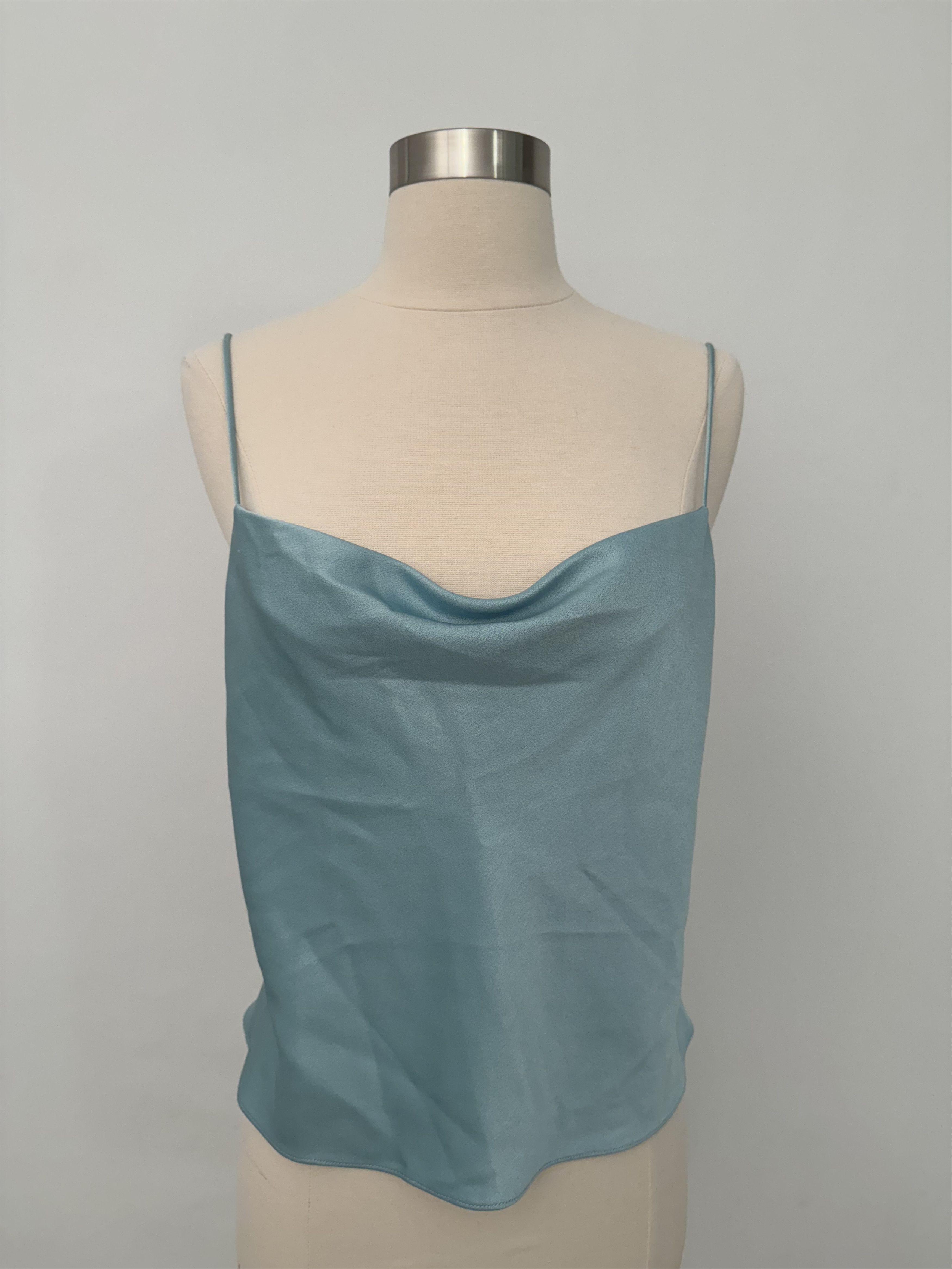 Alice + Olivia Blue Drape Tank Tope Size S / US 4 / IT 40 - 1 Thumbnail