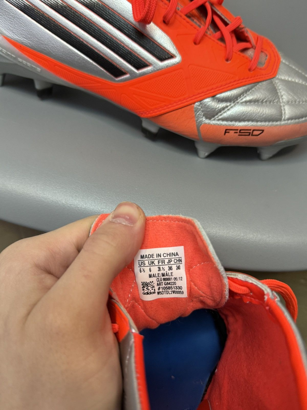 Adidas Vintage Adidas F50 Adizero X-TRX Profi Boots Hybrid Size US 6 / EU 39 - 17 Thumbnail