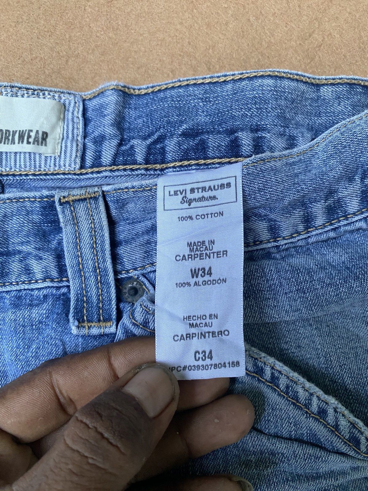 Levi's Levis singnature workware carpenter short pants Size US 35 - 7 Thumbnail