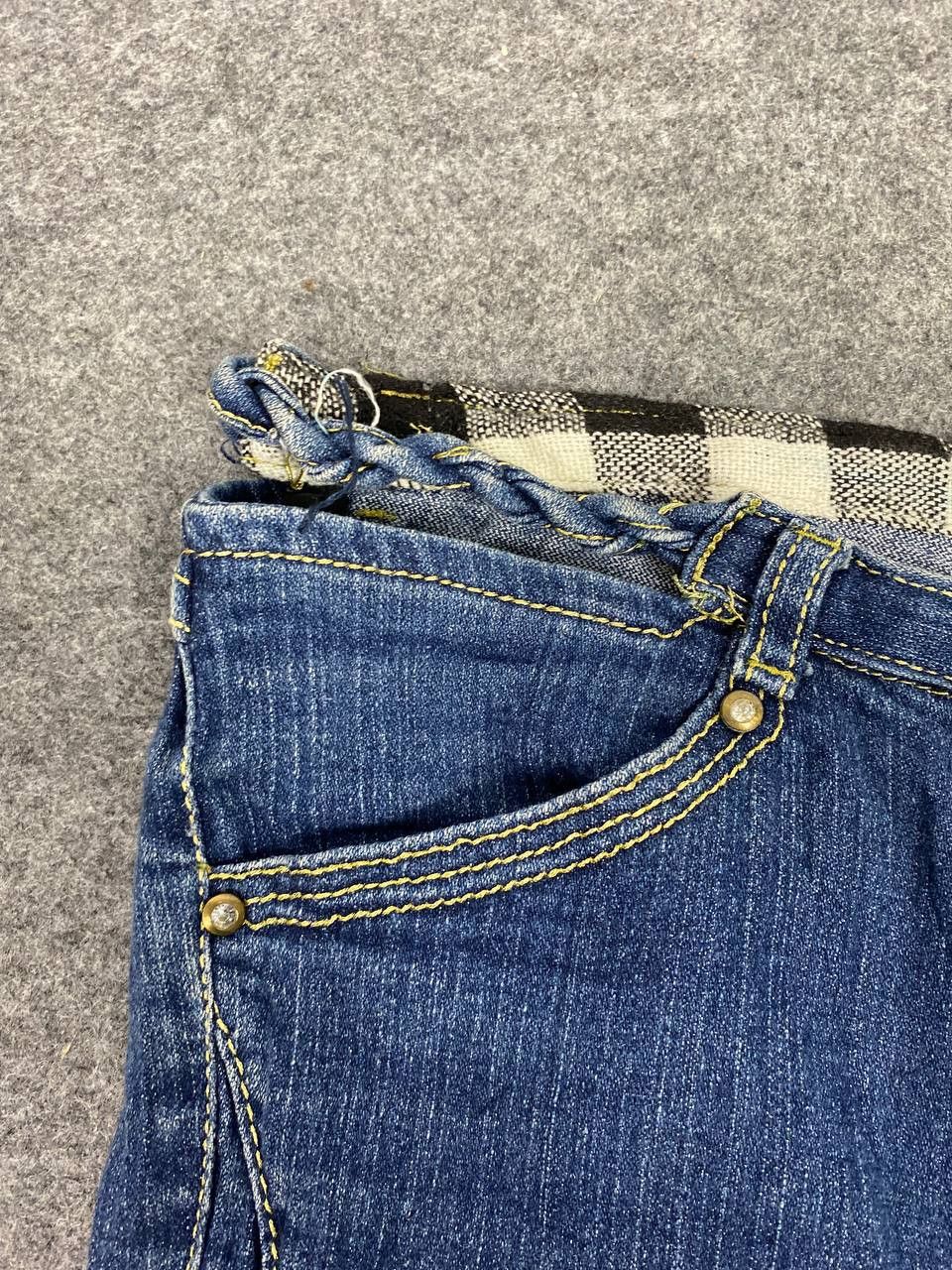 Italic focus designed by italy bootcut flare denim nice design Size 33" - 8 Thumbnail