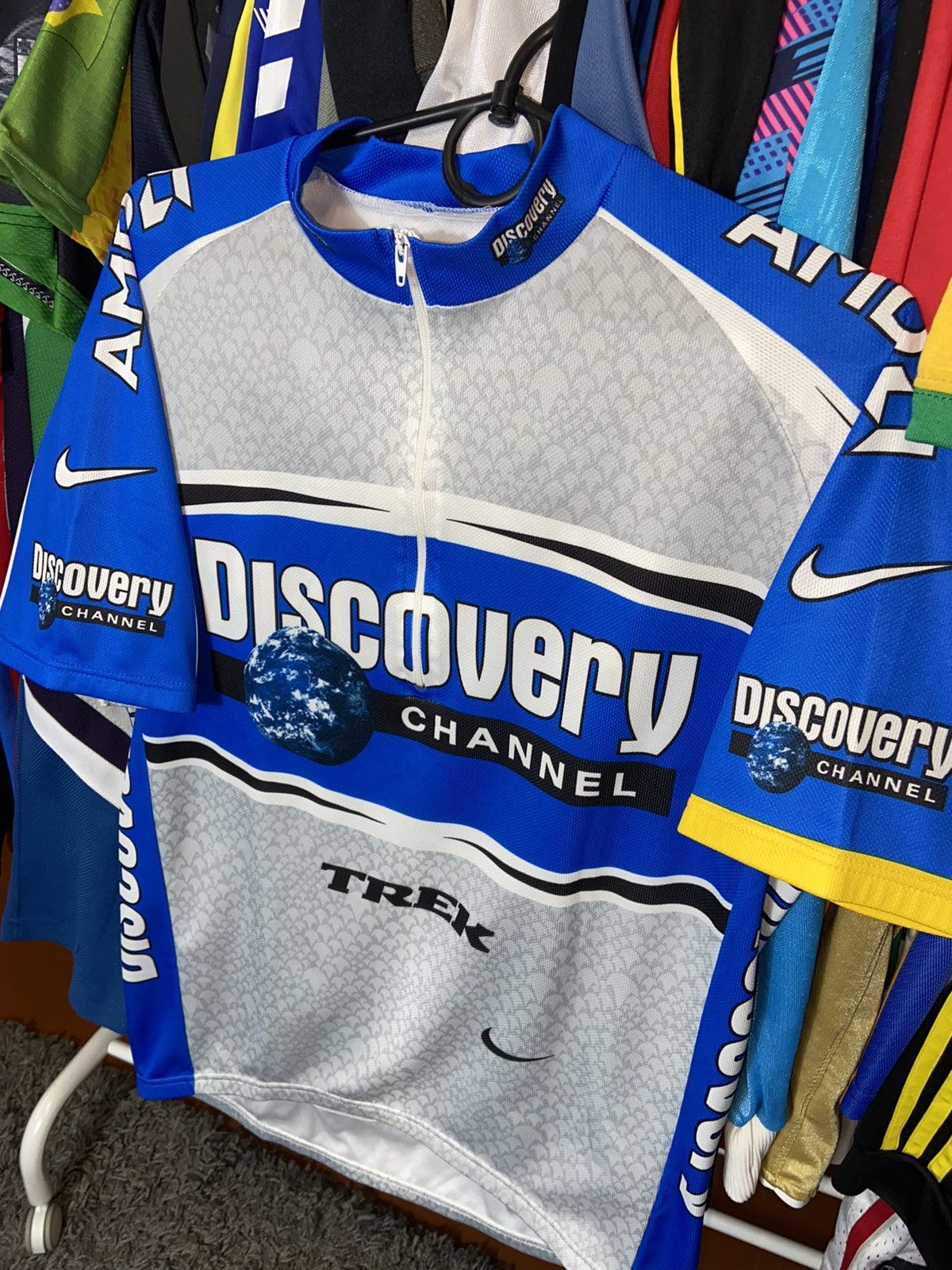 Nike × Vintage NIKE TEAM DISCOVERY CHANNEL CYCLING JERSEY VINTAGE Y2K Size US L / EU 52-54 / 3 - 2 Thumbnail