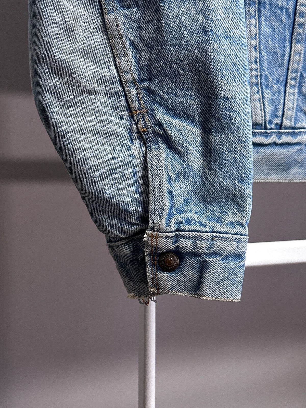 Levi's Levi’s 1970s 70605-0213 Blank Tab Sherpa Lined Denim Jacket Size US S / EU 44-46 / 1 - 6 Thumbnail