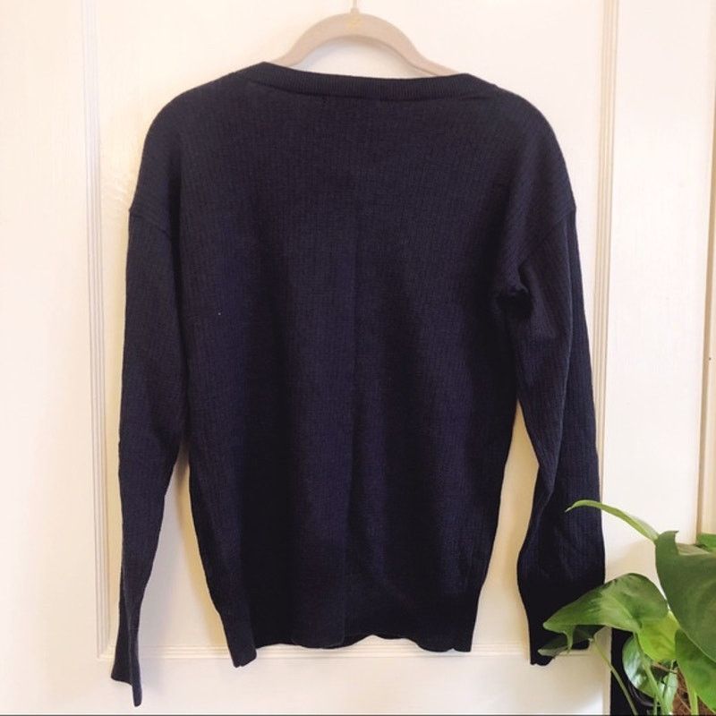 Banana Republic Banana Republic Blue Seed Stitch Crew Neck Top Size XS / US 0-2 / IT 36-38 - 4 Thumbnail