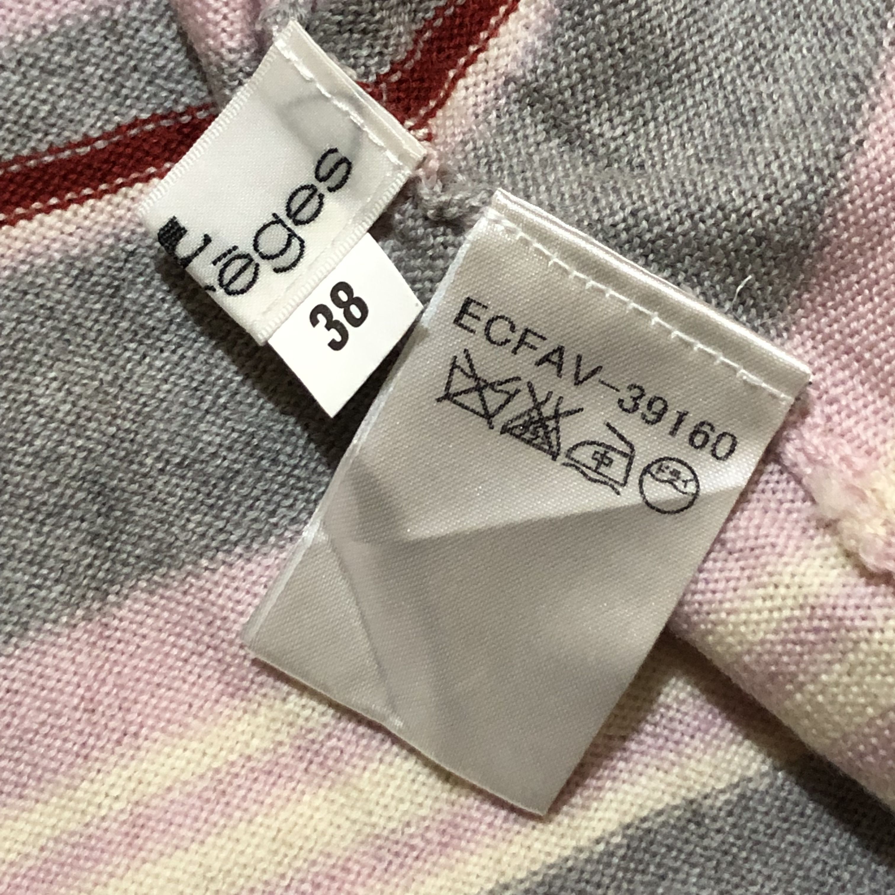 Courreges Vintage Courrèges Paris Striped Turtleneck Wool Knit Sweater Size S / US 4 / IT 40 - 10 Thumbnail