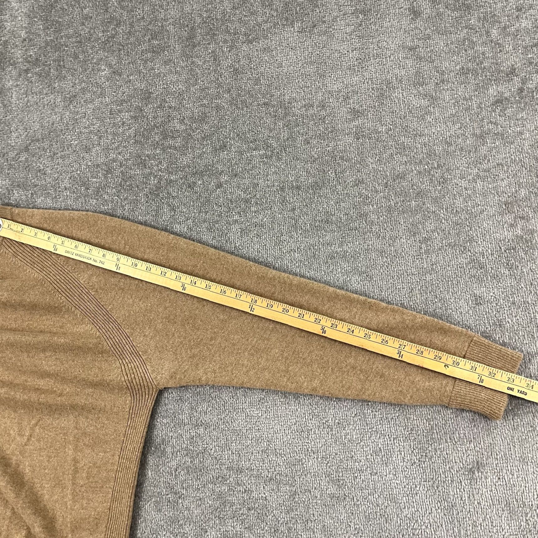 Vintage VINTAGE RAFFI Sweater Adult Mens Regular 2XL Brown 100% Cashmere Lightweight Crew Neck Jumper Size US XXL / EU 58 / 5 - 6 Thumbnail