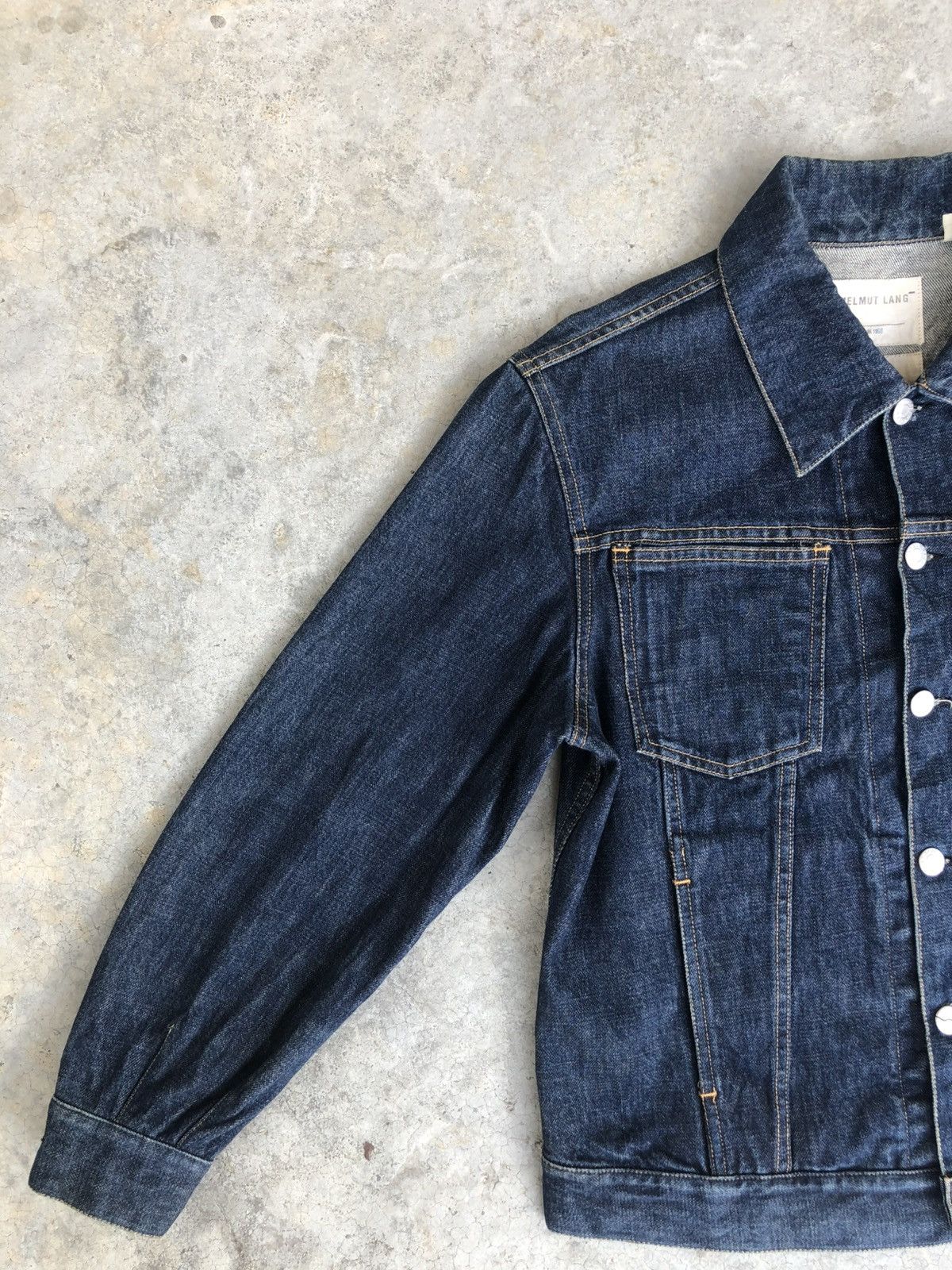 Helmut Lang Helmut Lang Denim Jacket Classic Denim Distressed Size US L / EU 52-54 / 3 - 3 Thumbnail