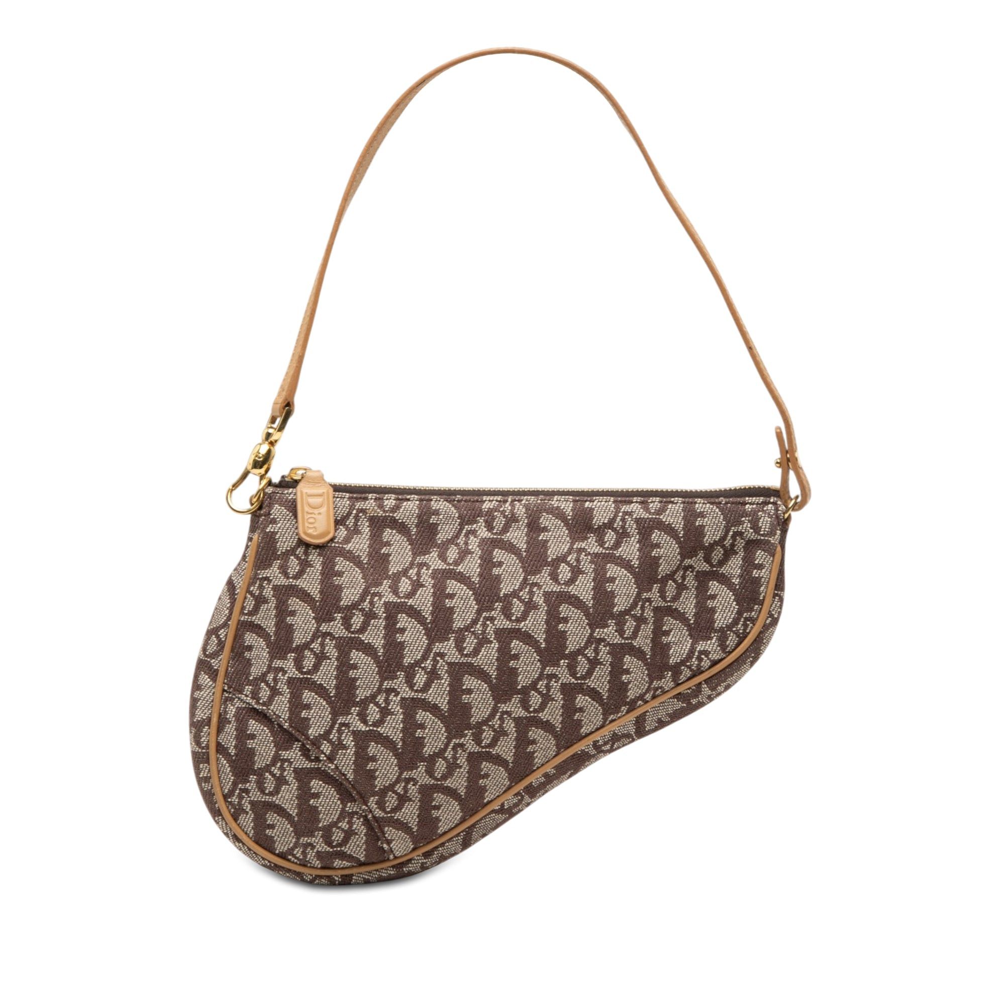 Dior Mini Diorissimo Canvas Saddle Pochette Size ONE SIZE - 1 Thumbnail