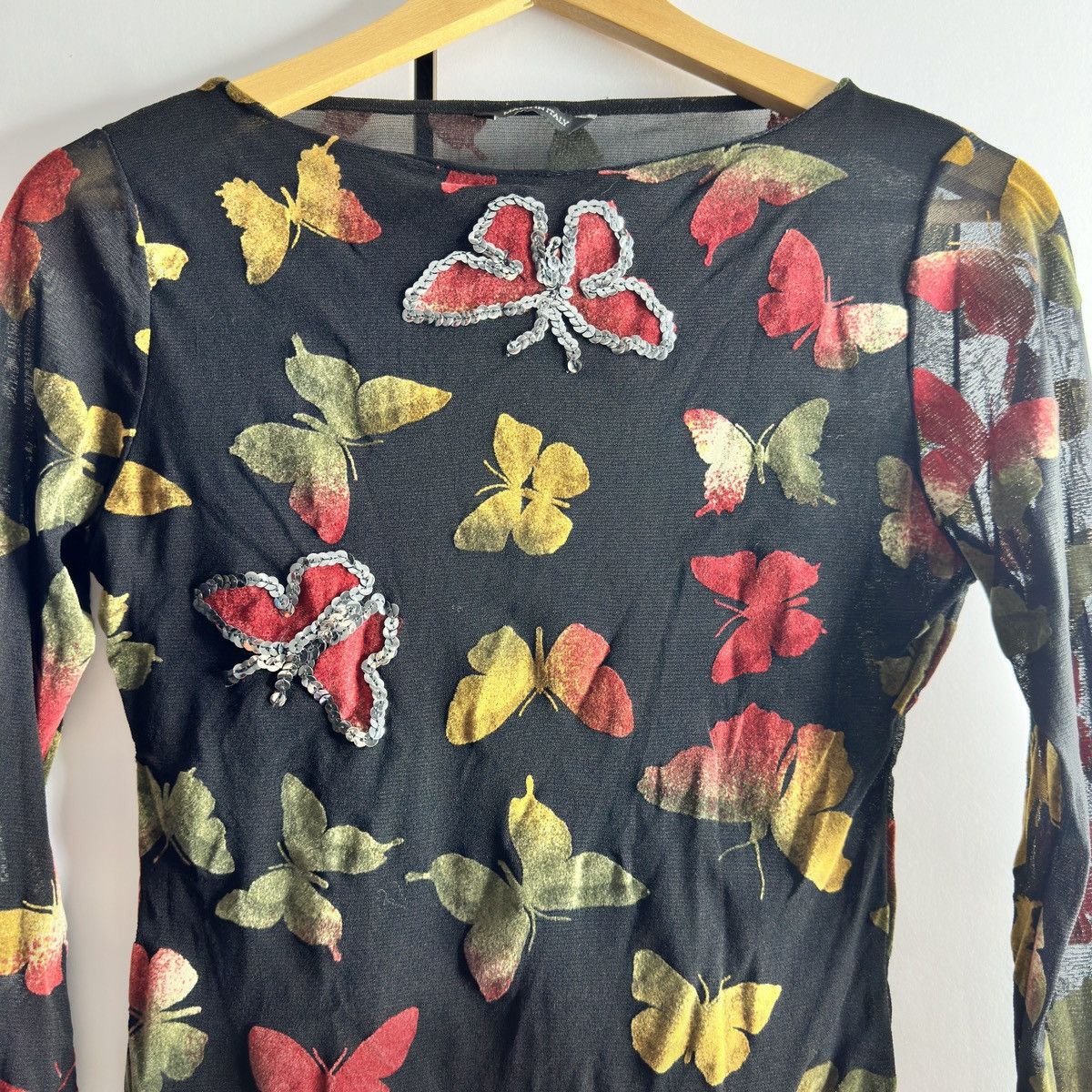 Other mesh blouse with butterflies made in Italy Size S / US 4 / IT 40 - 5 Thumbnail