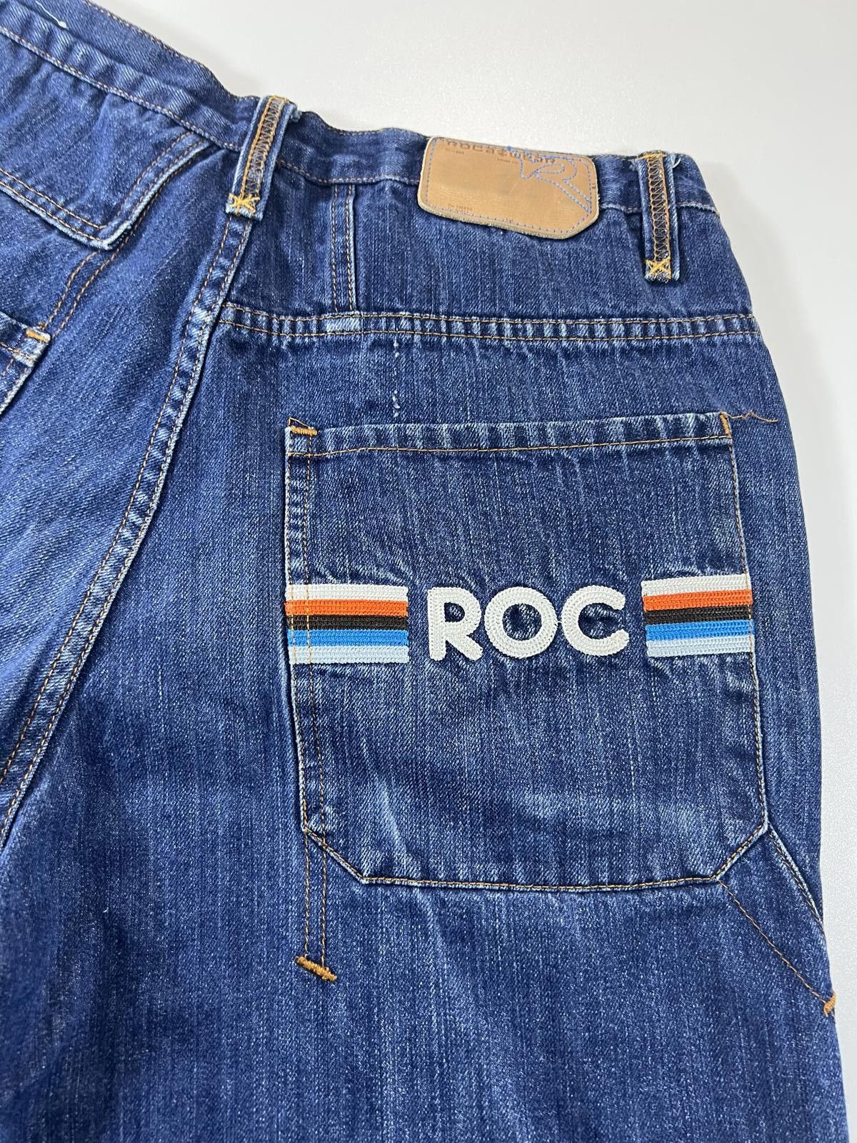 Unknown London Vintage Men's Rocawear Blue Denim Shorts Size 34 Size US 34 / EU 50 - 11 Thumbnail