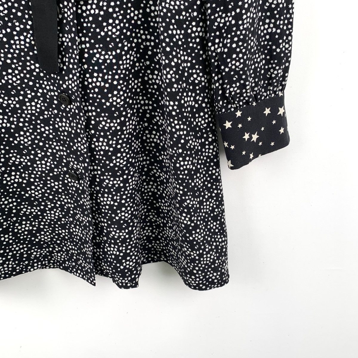 Miu Miu Miu Miu All-over Star Printed V-neck Long Sleeve Dress K26WX Size M / US 6-8 / IT 42-44 - 4 Thumbnail