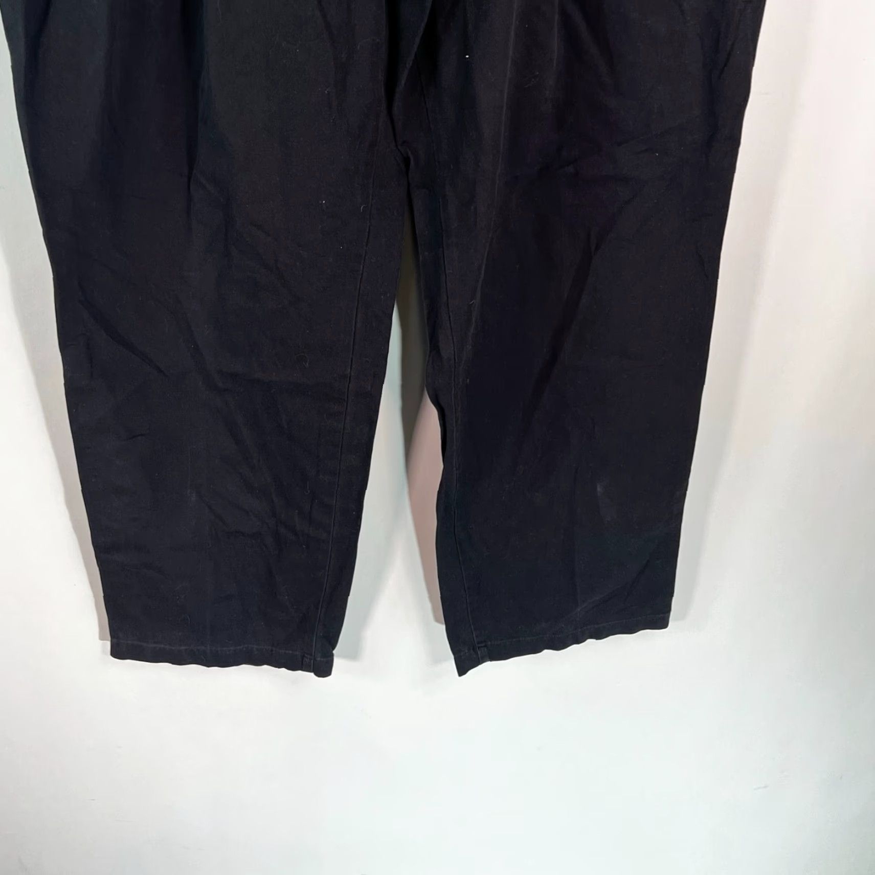 Savane Savane Mens Comfort Plus Waistband Black Dress Pants Size 44 Regular 32 Inseam Straight Leg Non- Vintage (Adult Men) Size US 44 / EU 60 - 4 Thumbnail
