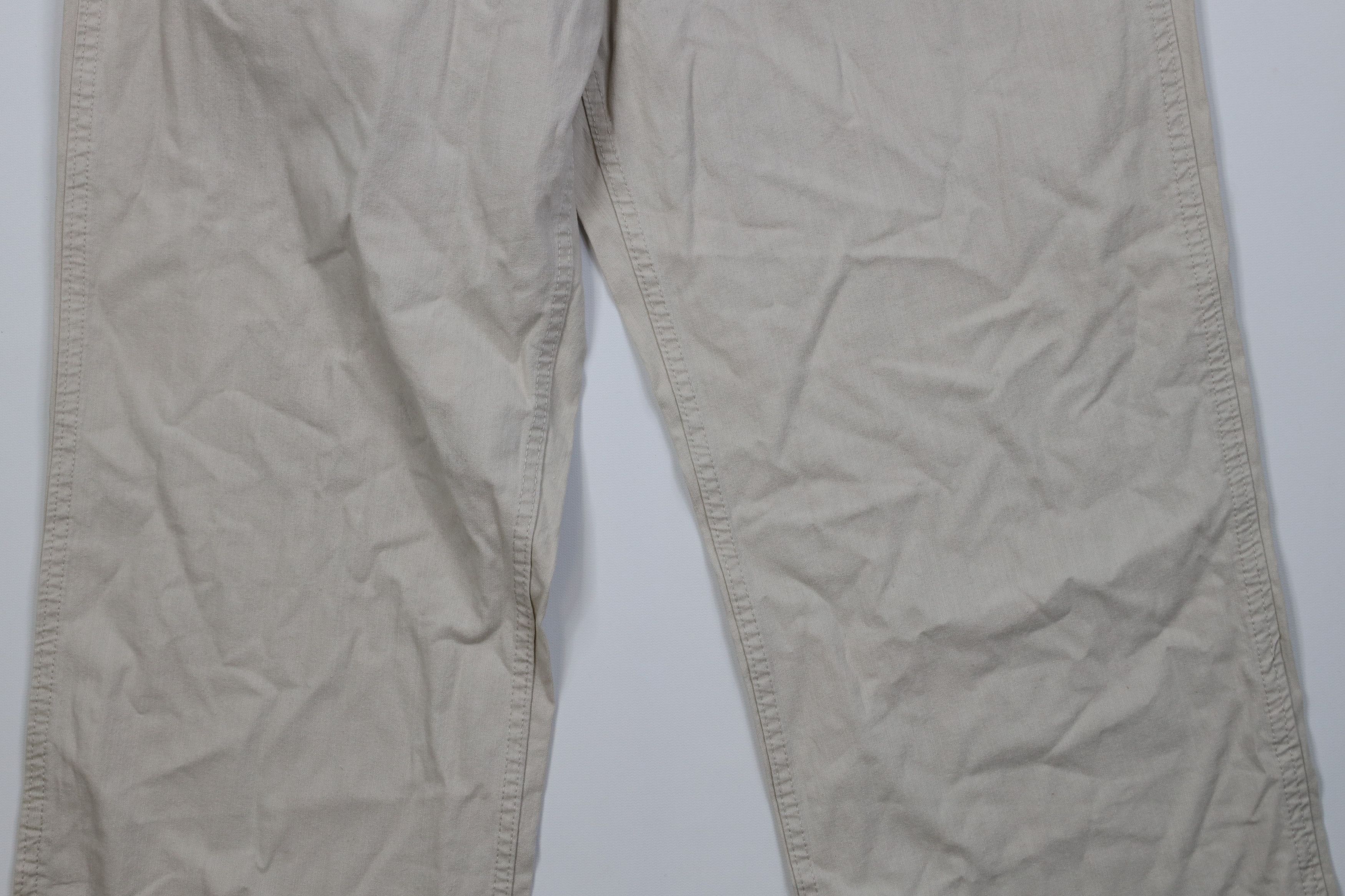 Gap Vintage Y2K 2001 Gap Fly Utility Wide Leg Pants Beige Cotton Size US 36 / EU 52 - 3 Thumbnail
