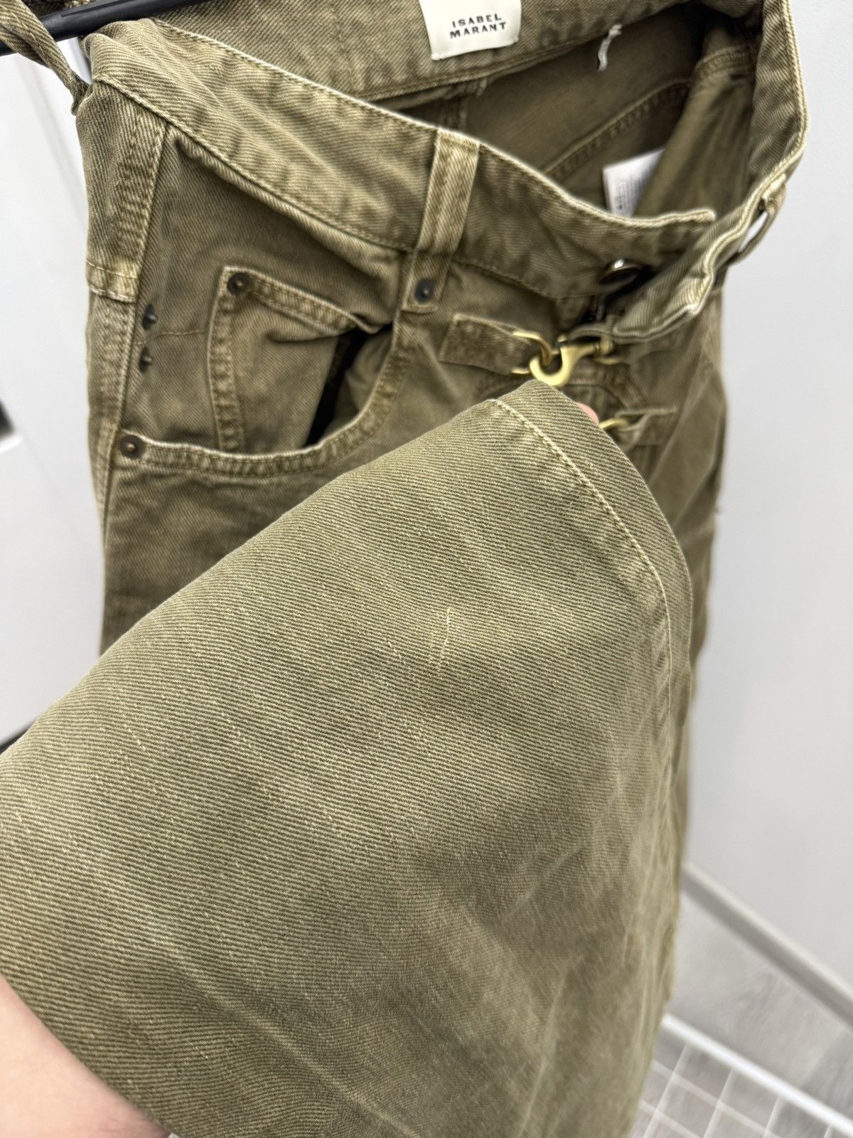 Isabel Marant Isabel Marant High-Rise Jeans With Buckle Detail Bronze Size 25" / US 0 / IT 36 - 8 Thumbnail