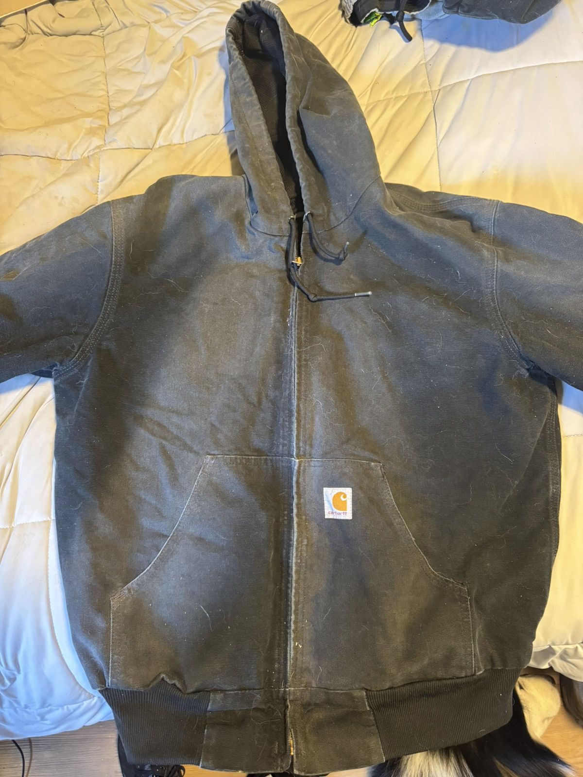 Carhartt × Vintage Vintage black zip up carhartt hoodie Size US M / EU 48-50 / 2 - 4 Thumbnail