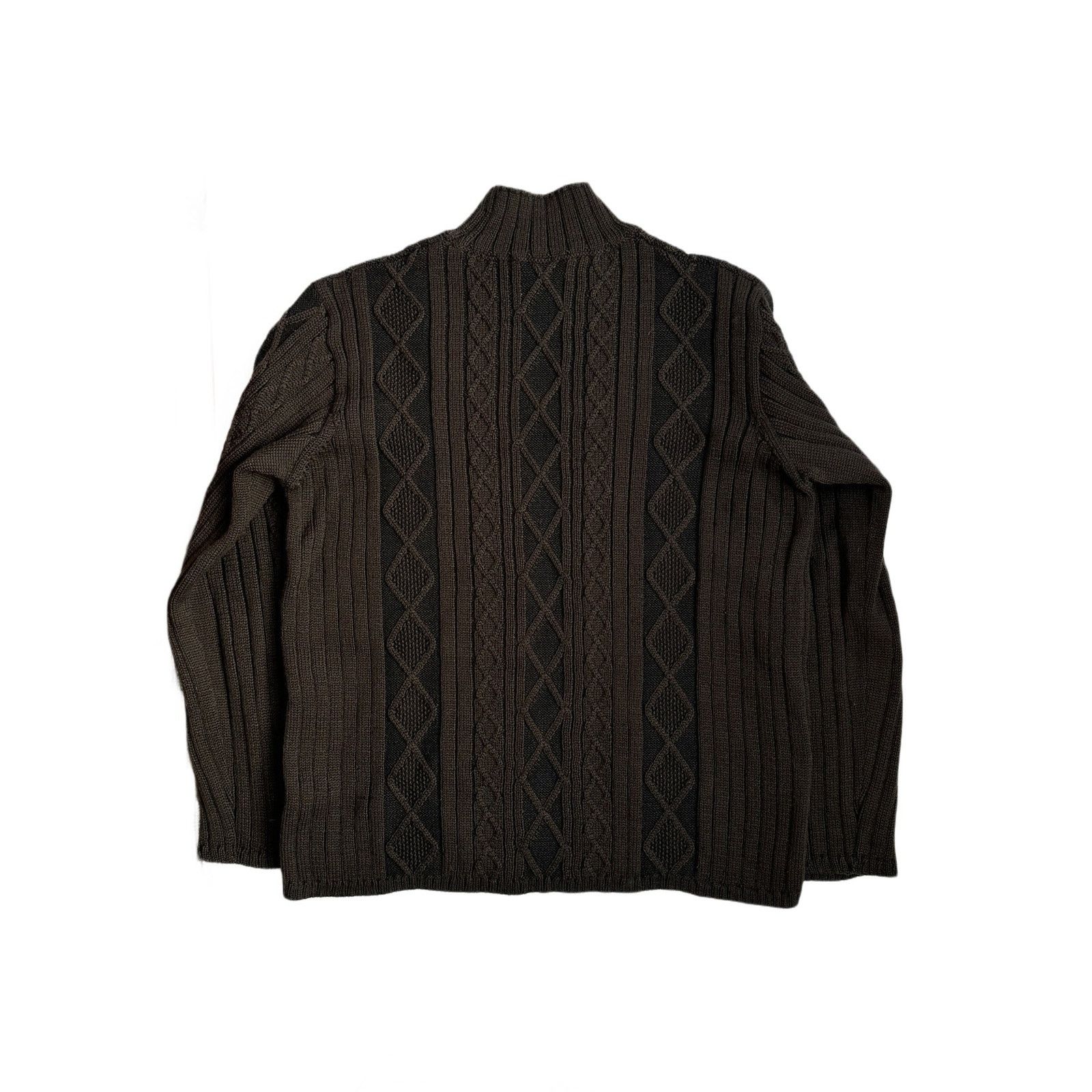 Dries Van Noten Vintage Dries Van Noten Wool Cable Knit Sweater Size US M / EU 48-50 / 2 - 2 Thumbnail