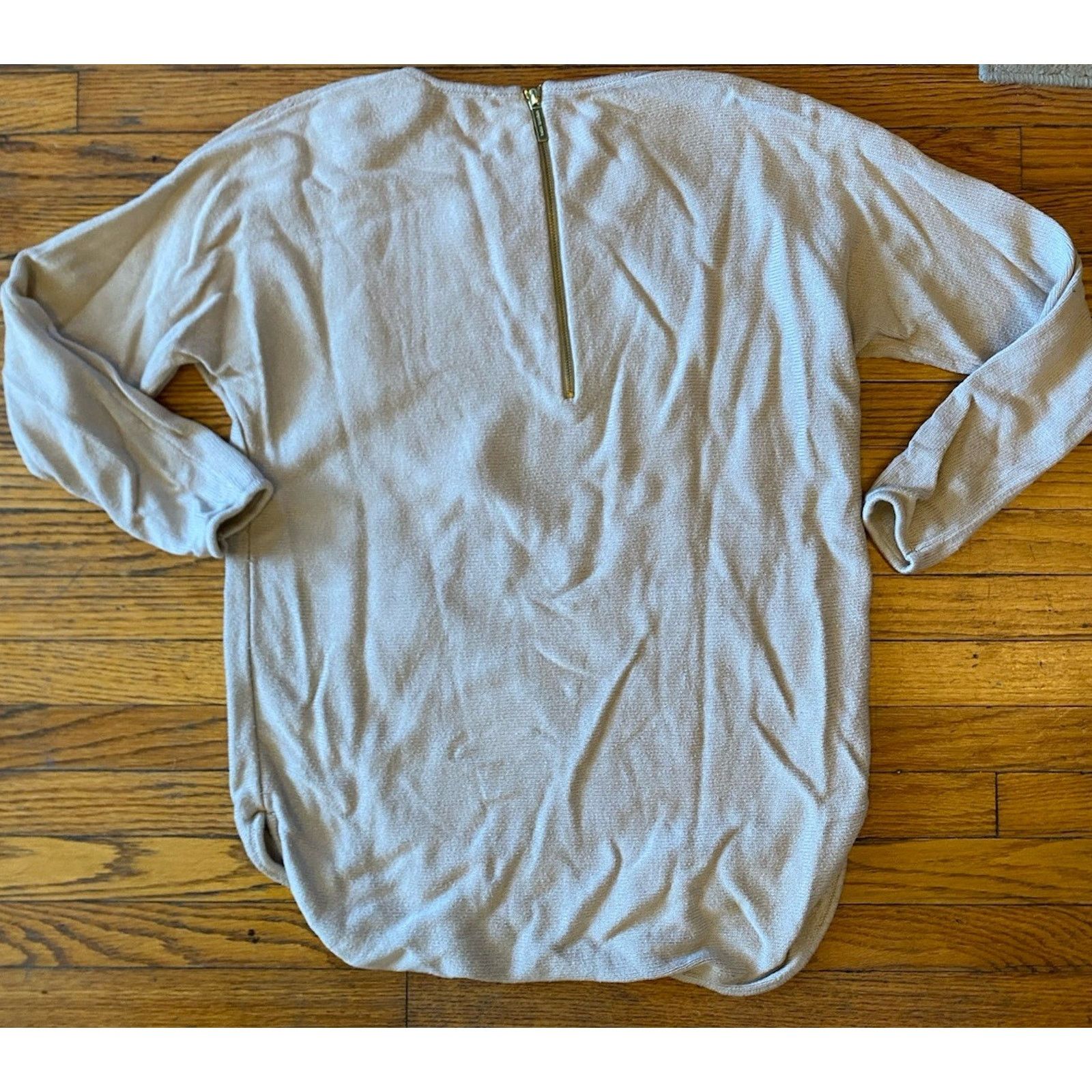 Michael Kors Michael Kors Longer Sweater Women’s Large Beige Size L / US 10 / IT 46 - 3 Thumbnail