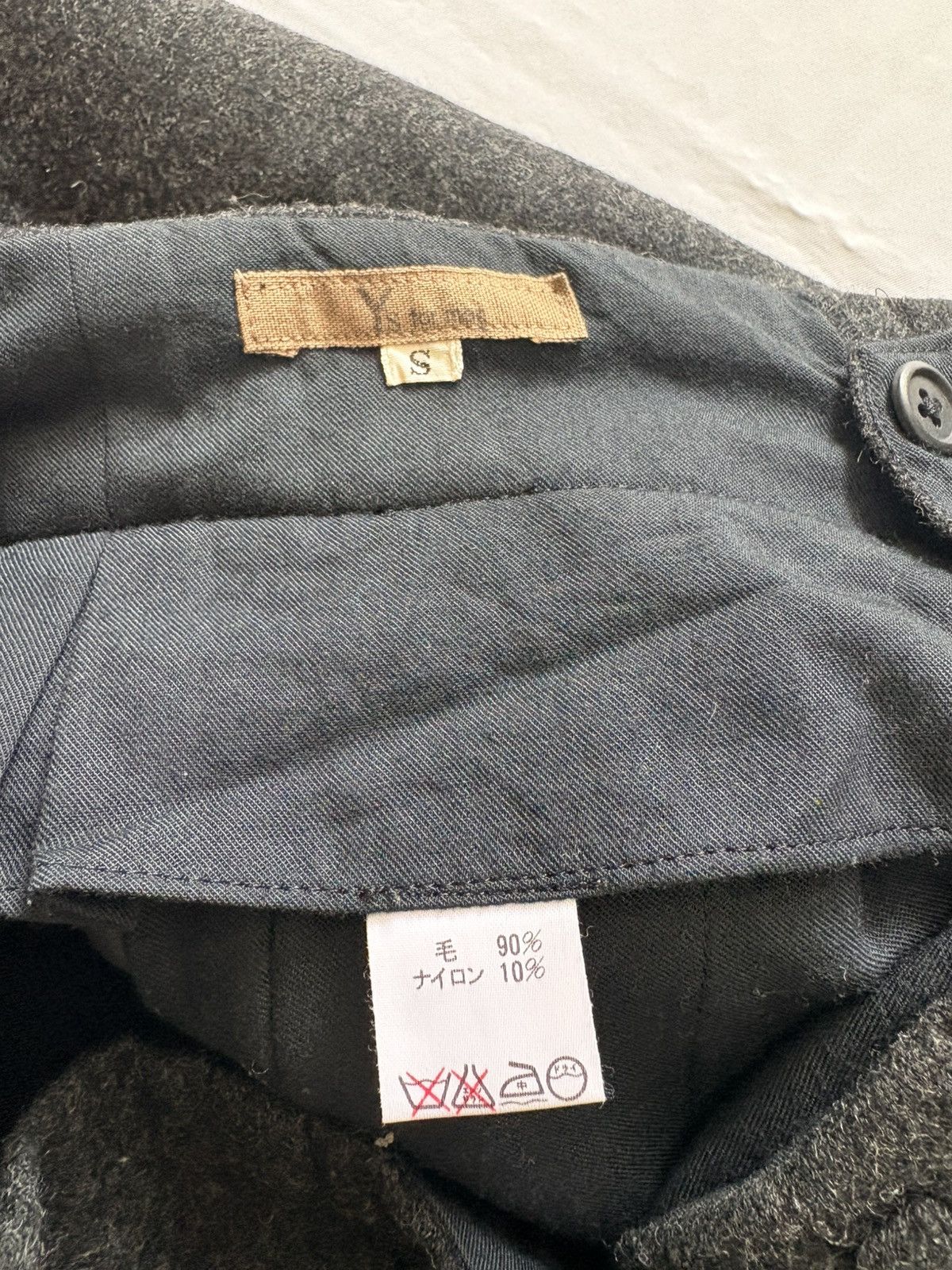 Yohji Yamamoto Y'S FOR MEN BAGGY WOOL BAGGY PANTS Size US 29 - 3 Thumbnail