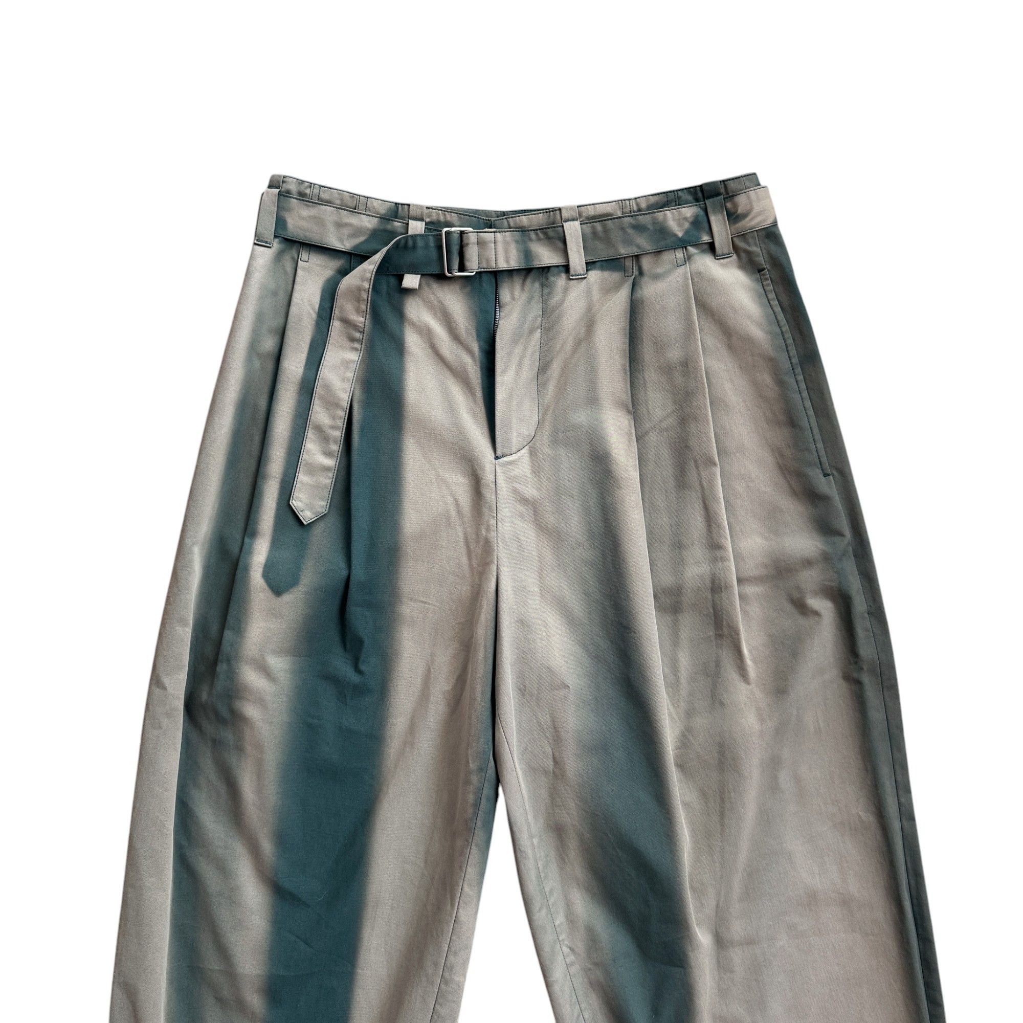 JiyongKim SUN-BLEACHED BELTED WIDE TROUSERS Size US 32 / EU 48 - 3 Thumbnail