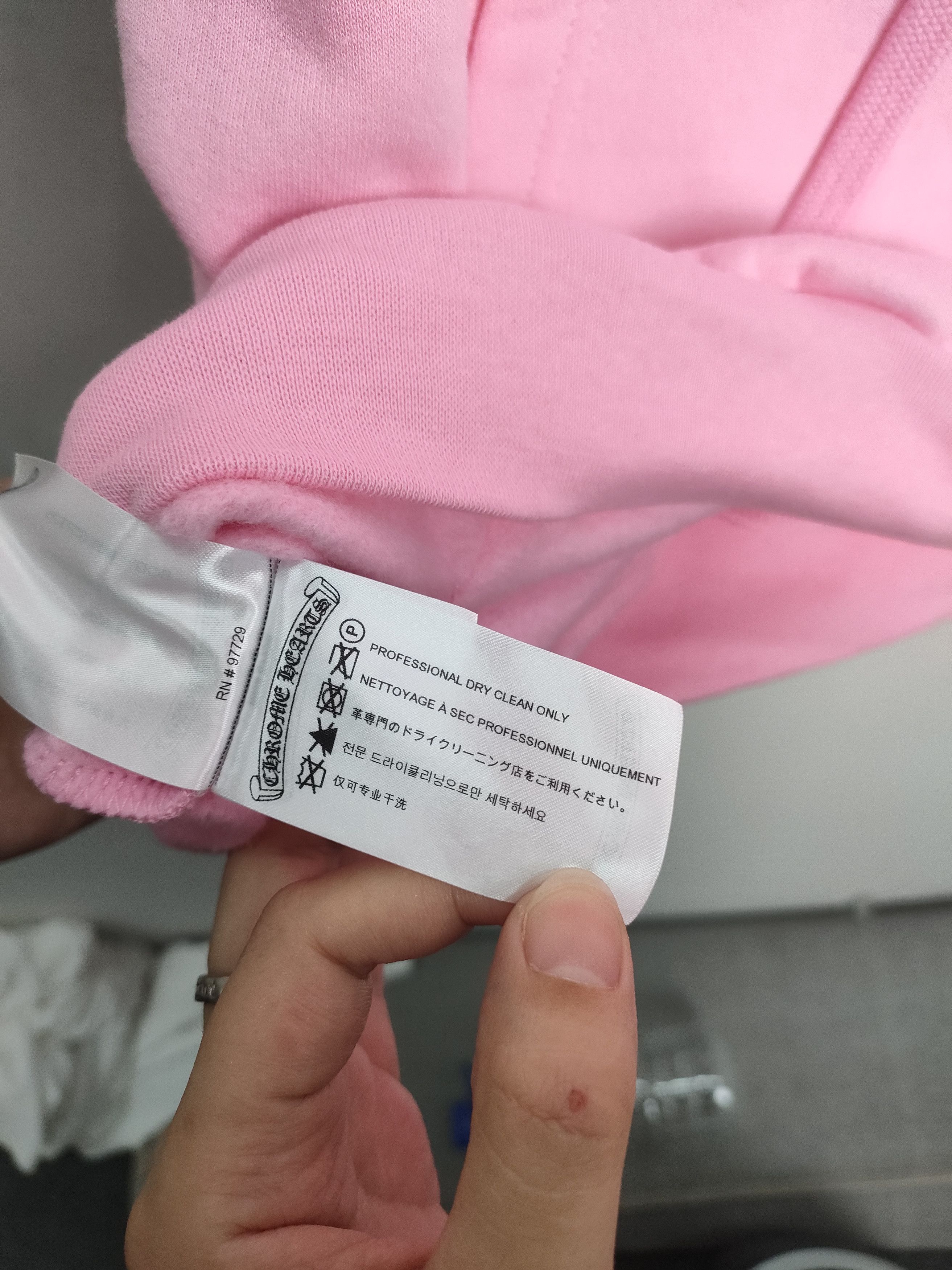 Chrome Hearts Chrome Hearts USA Script Logo Pink Pullover Hoodie Size L / US 10 / IT 46 - 10 Thumbnail