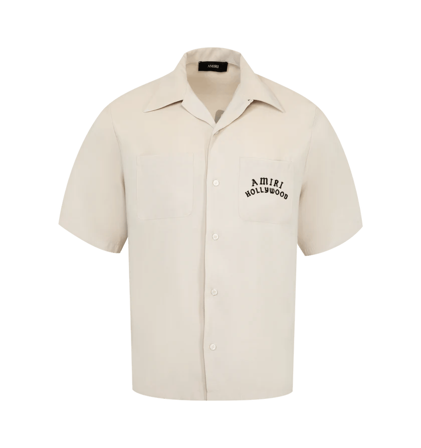 Amiri o1h1sh11225 Hollywood Bowling Shirt in Grey Size US L / EU 52-54 / 3 - 1 Thumbnail