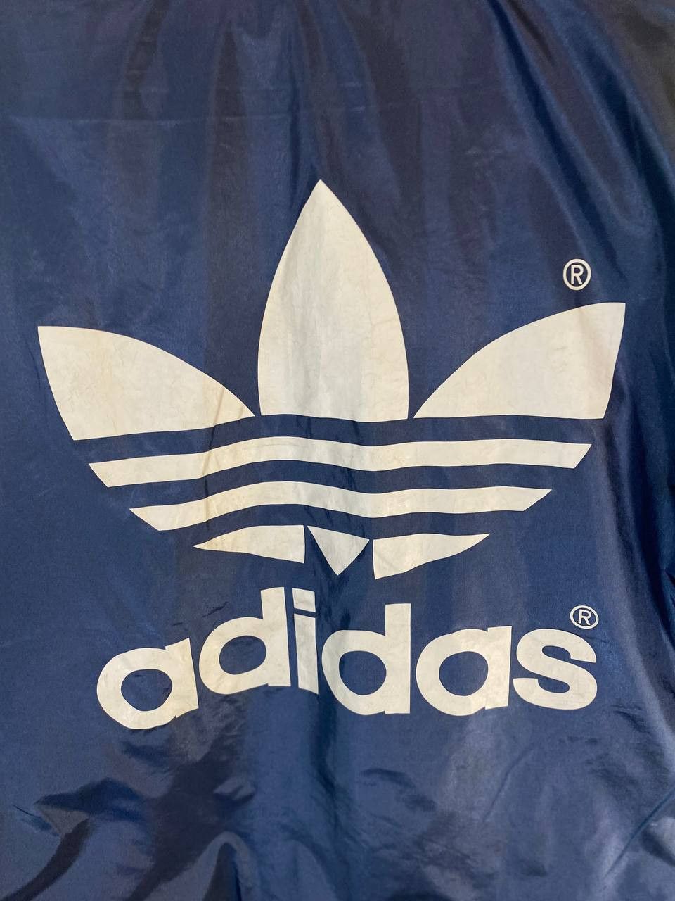 Adidas vintage adidas big logo back light jacket nice design Size US L / EU 52-54 / 3 - 11 Thumbnail