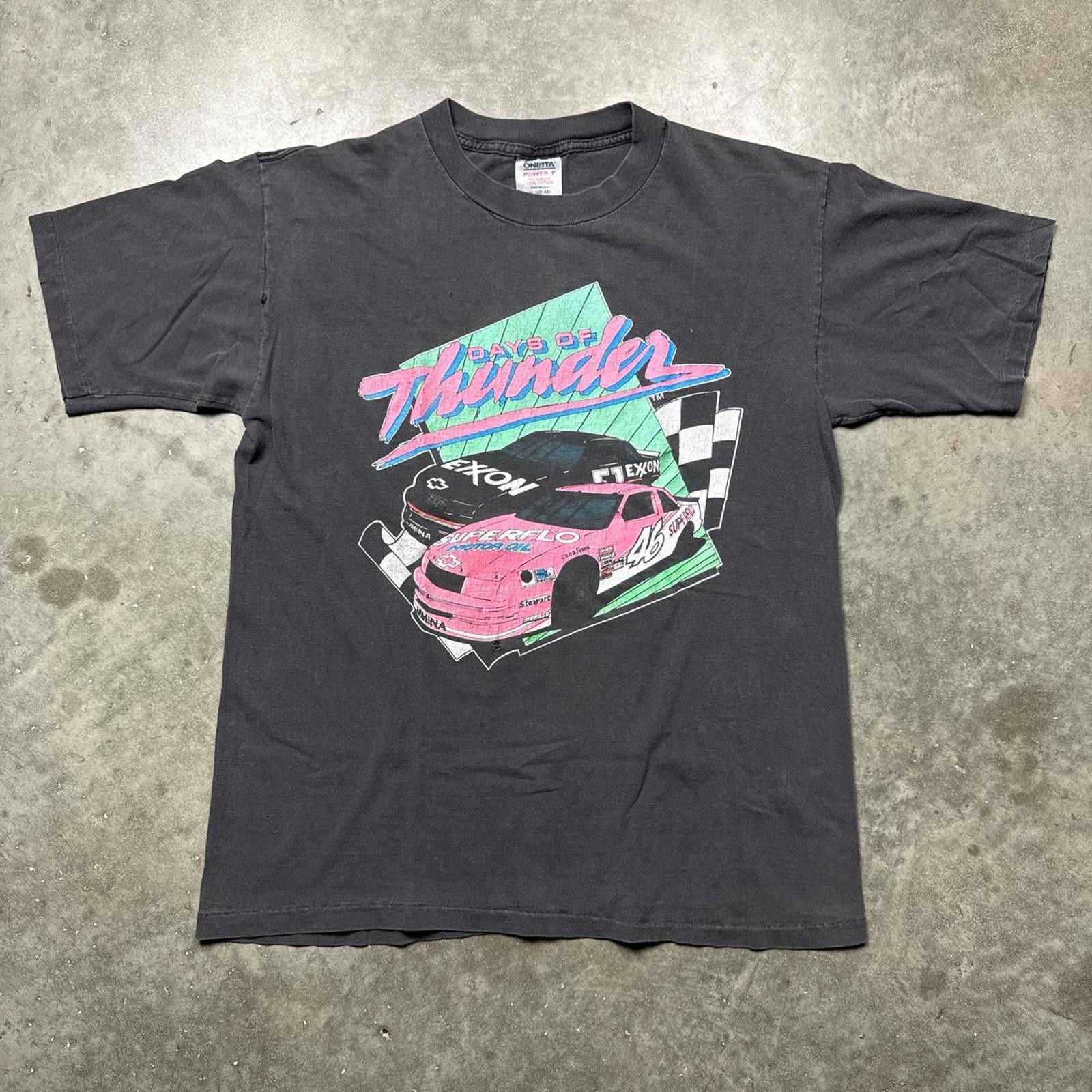Other Days Of Thunder 90's Nascar Racing Vintage Faded T-Shirt Size US XL / EU 56 / 4 - 1 Thumbnail