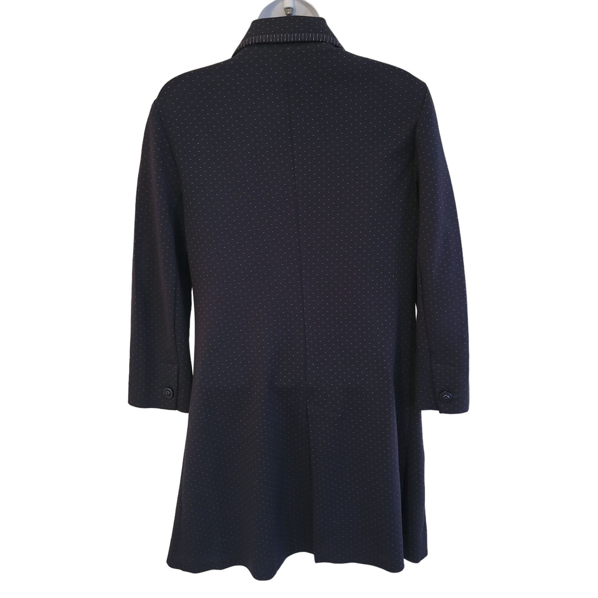 Other Cabi S Navy Blue Print Car Carriage Coat Jacket Spring Prepp Size S / US 4 / IT 40 - 3 Thumbnail