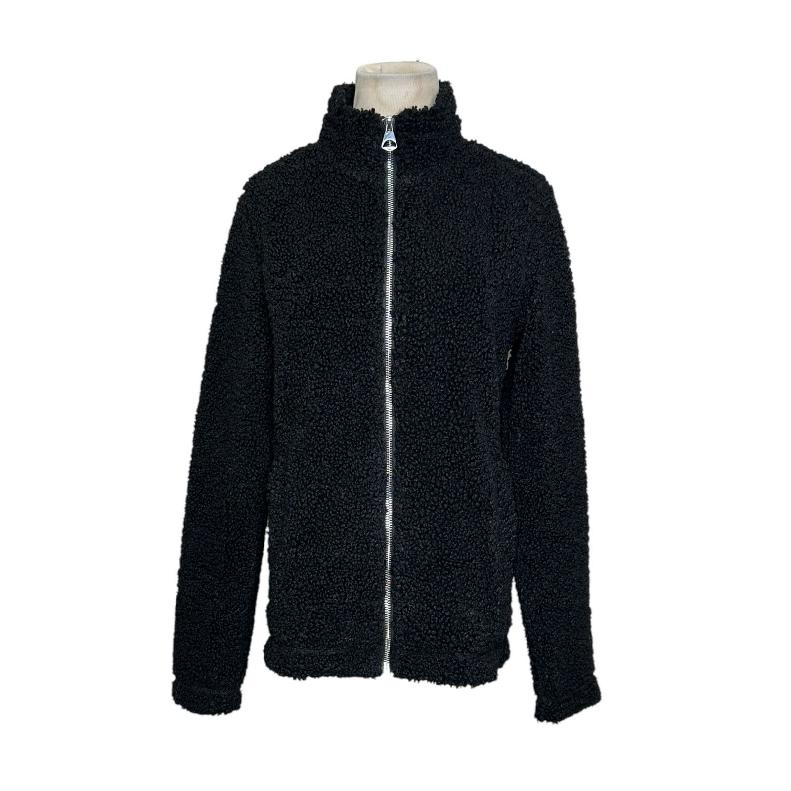 H&M H&M black teddy long sleeves full zip jacket size XS Size XS / US 0-2 / IT 36-38 - 10 Thumbnail