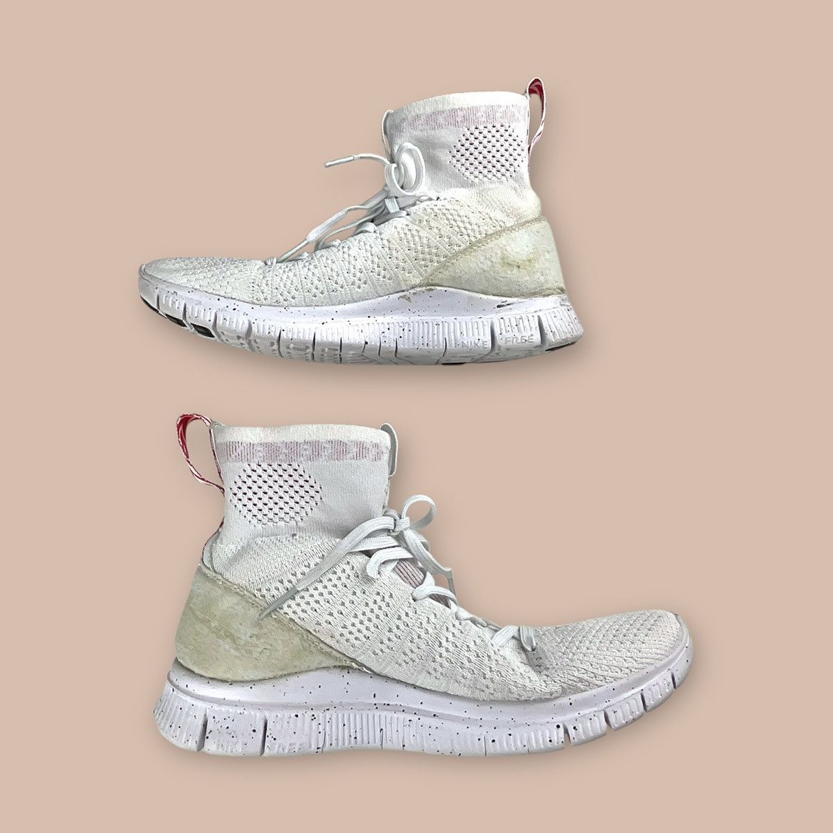 Nike Nike Flyknit Mercurial 'Triple White' Size US 5 / EU 37 - 11 Thumbnail