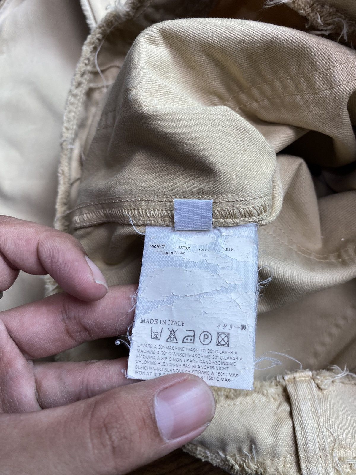 Maison Margiela MM6 by Maison Margiela Inside Out Distressed Flared Pants Size US 30 / EU 46 - 10 Thumbnail